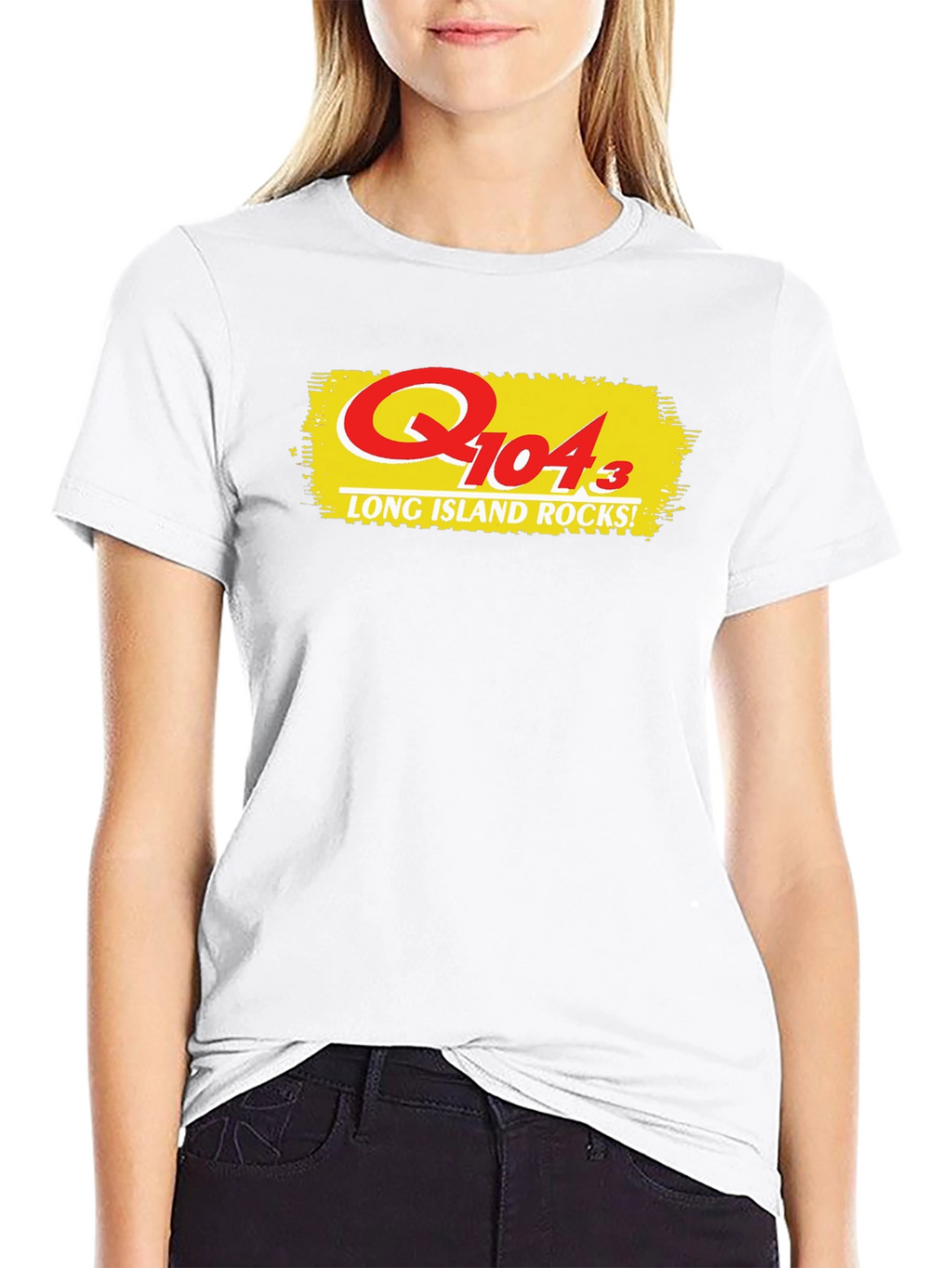 Q104.3 Long Island Rocks! Black T-Shirt