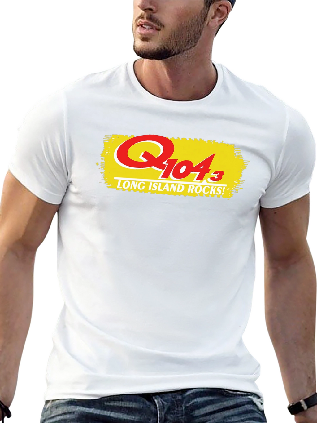 Q104.3 Long Island Rocks! Black T-Shirt