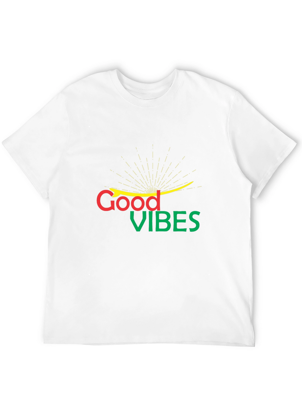 Good Vibes Graphic Black T-Shirt