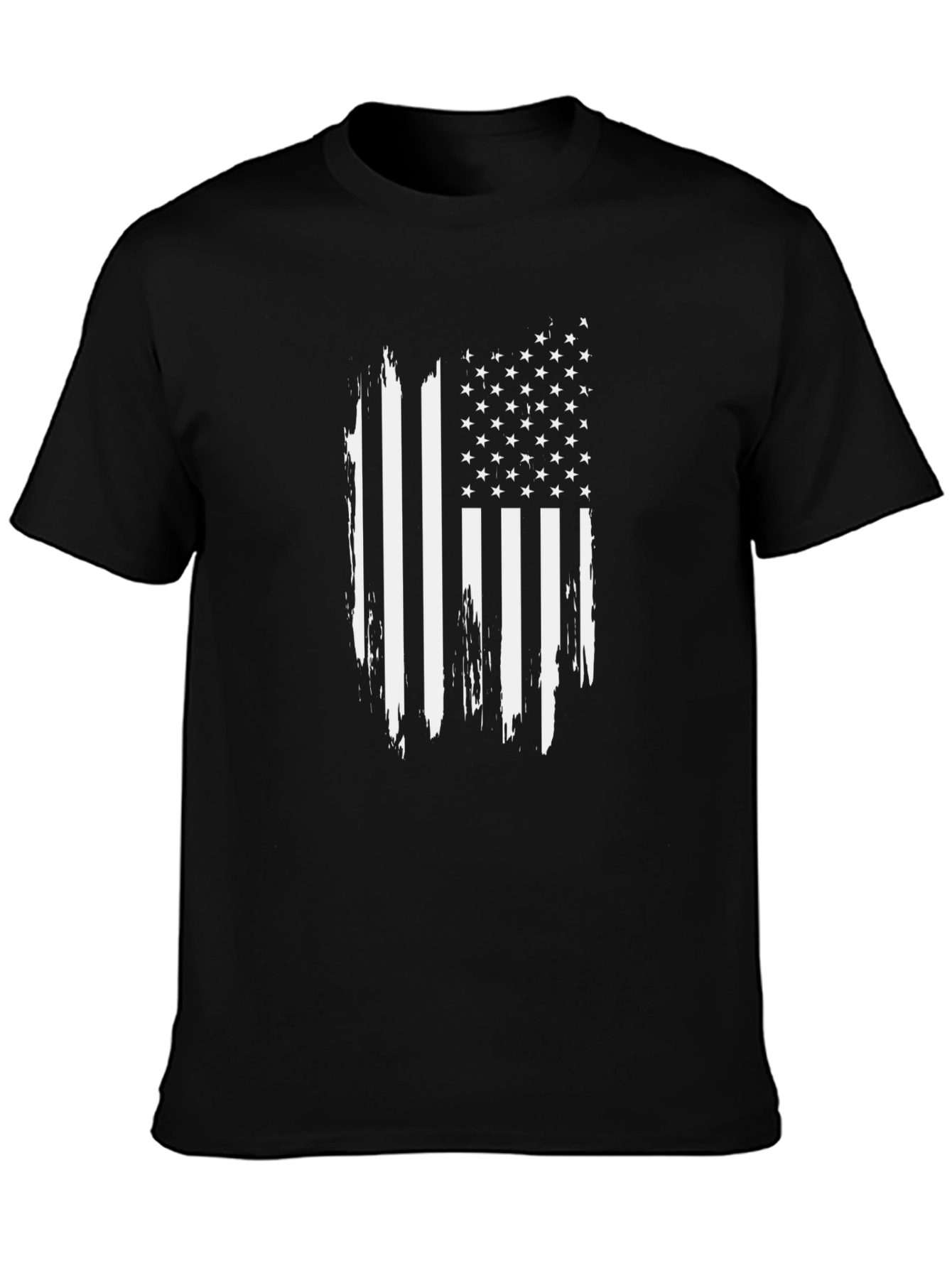 Distressed American Flag Graphic T-Shirt