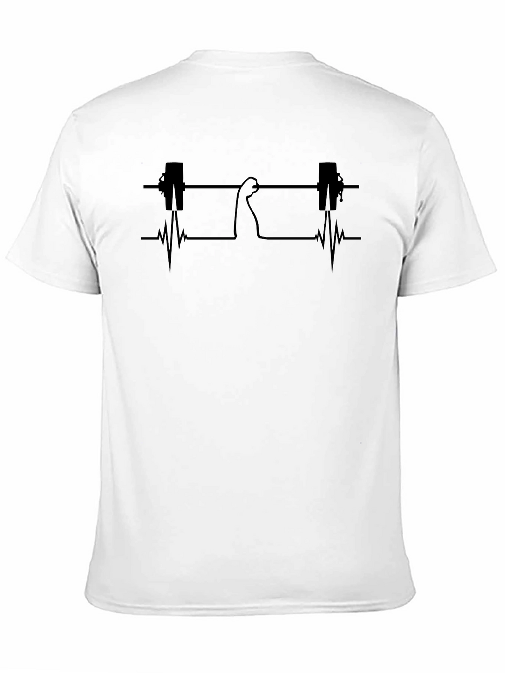 Gym Lifter Heartbeat Graphic T-Shirt