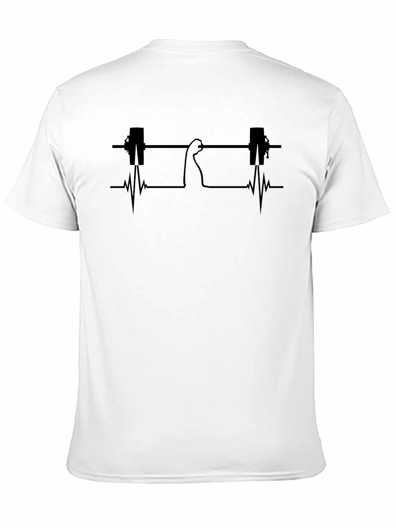 Gym Lifter Heartbeat Graphic T-Shirt