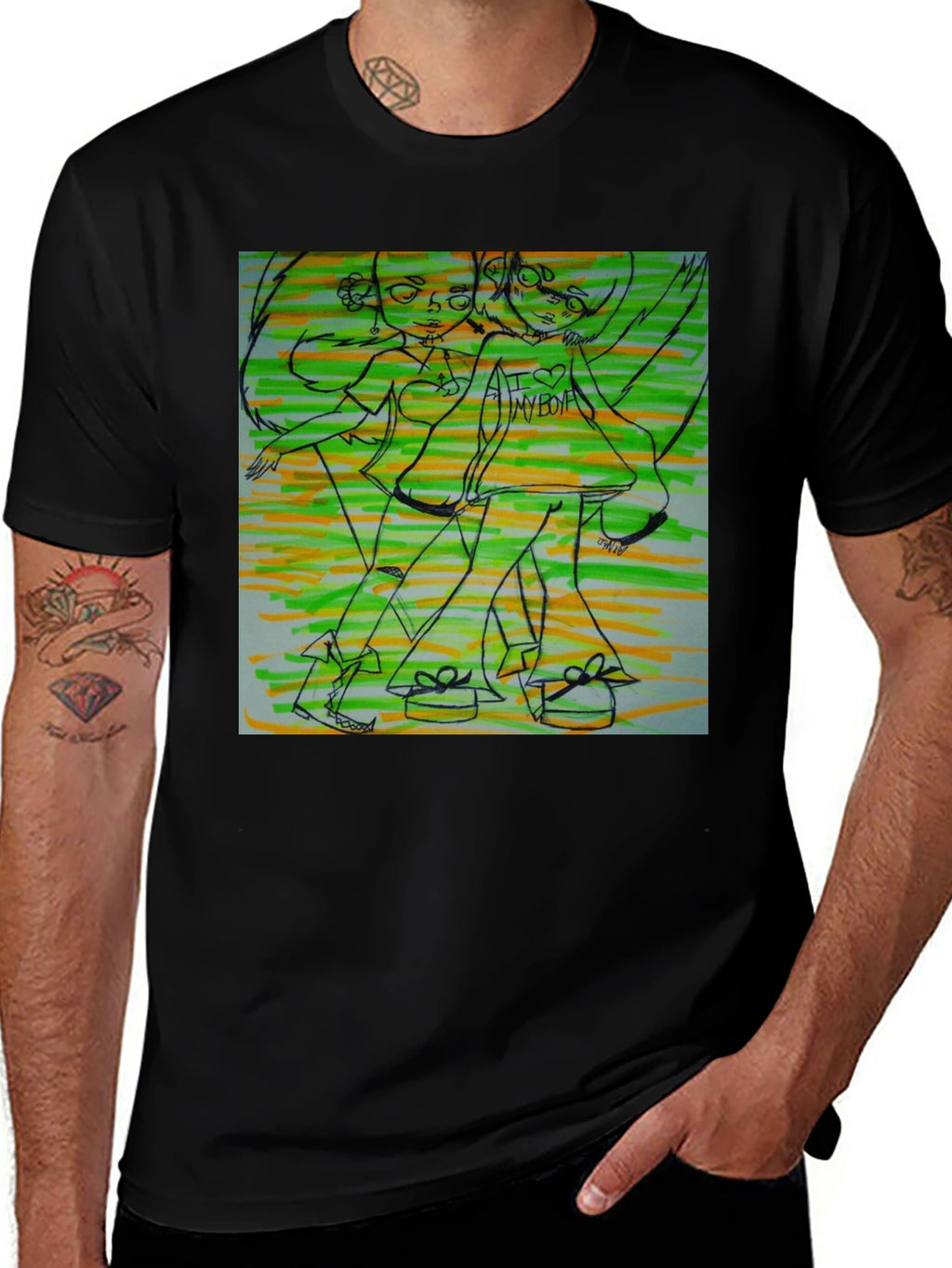 Artsy Graphic T-Shirt - Unique Design