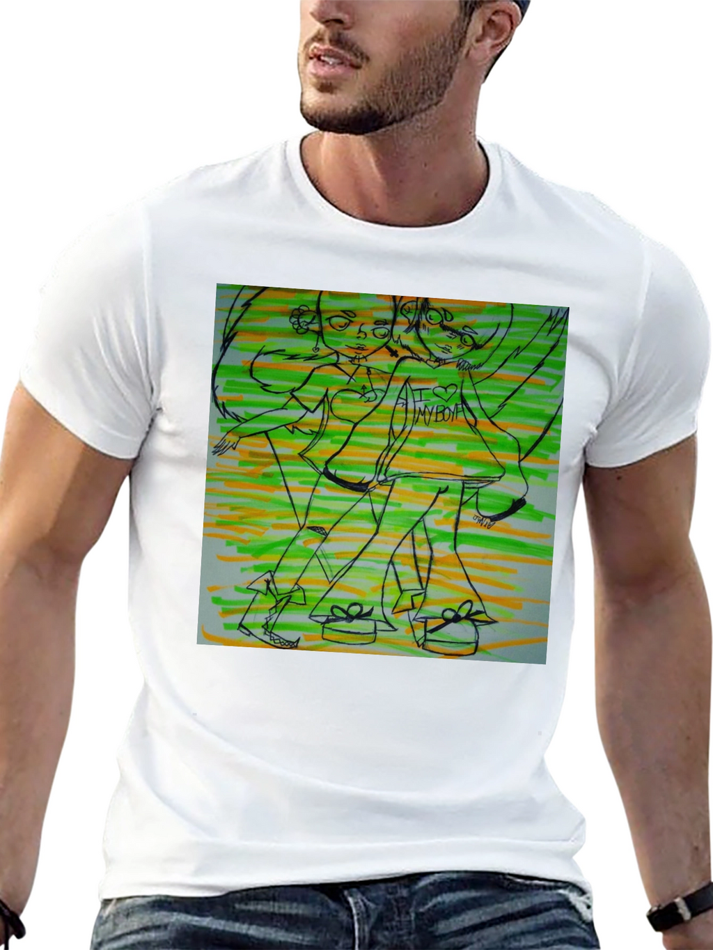 Artsy Graphic T-Shirt - Unique Design
