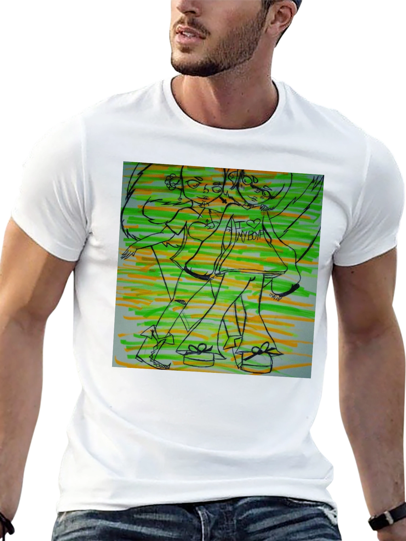 Artsy Graphic T-Shirt - Unique Design