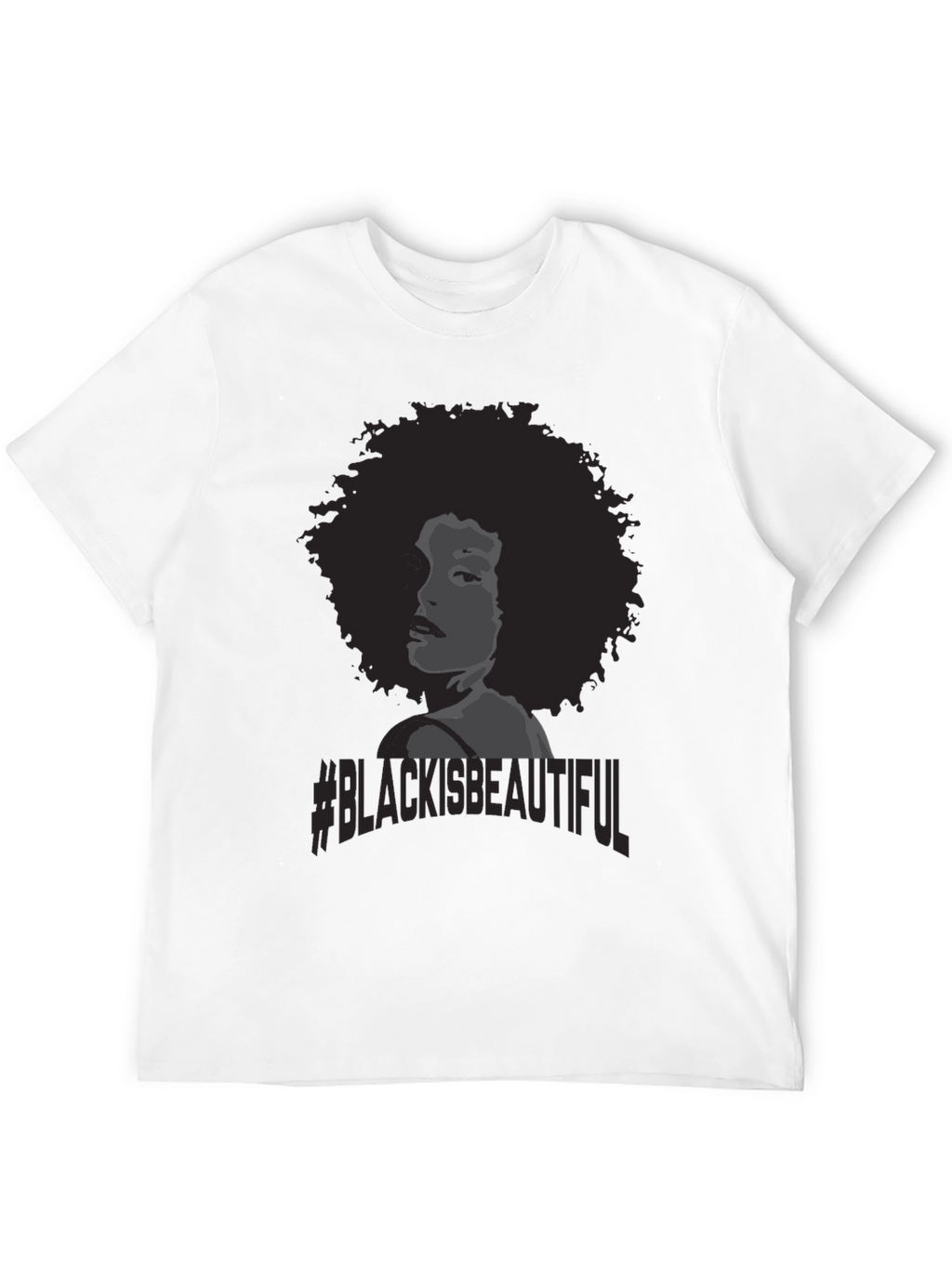 Black Is Beautiful T-Shirt Afro Woman