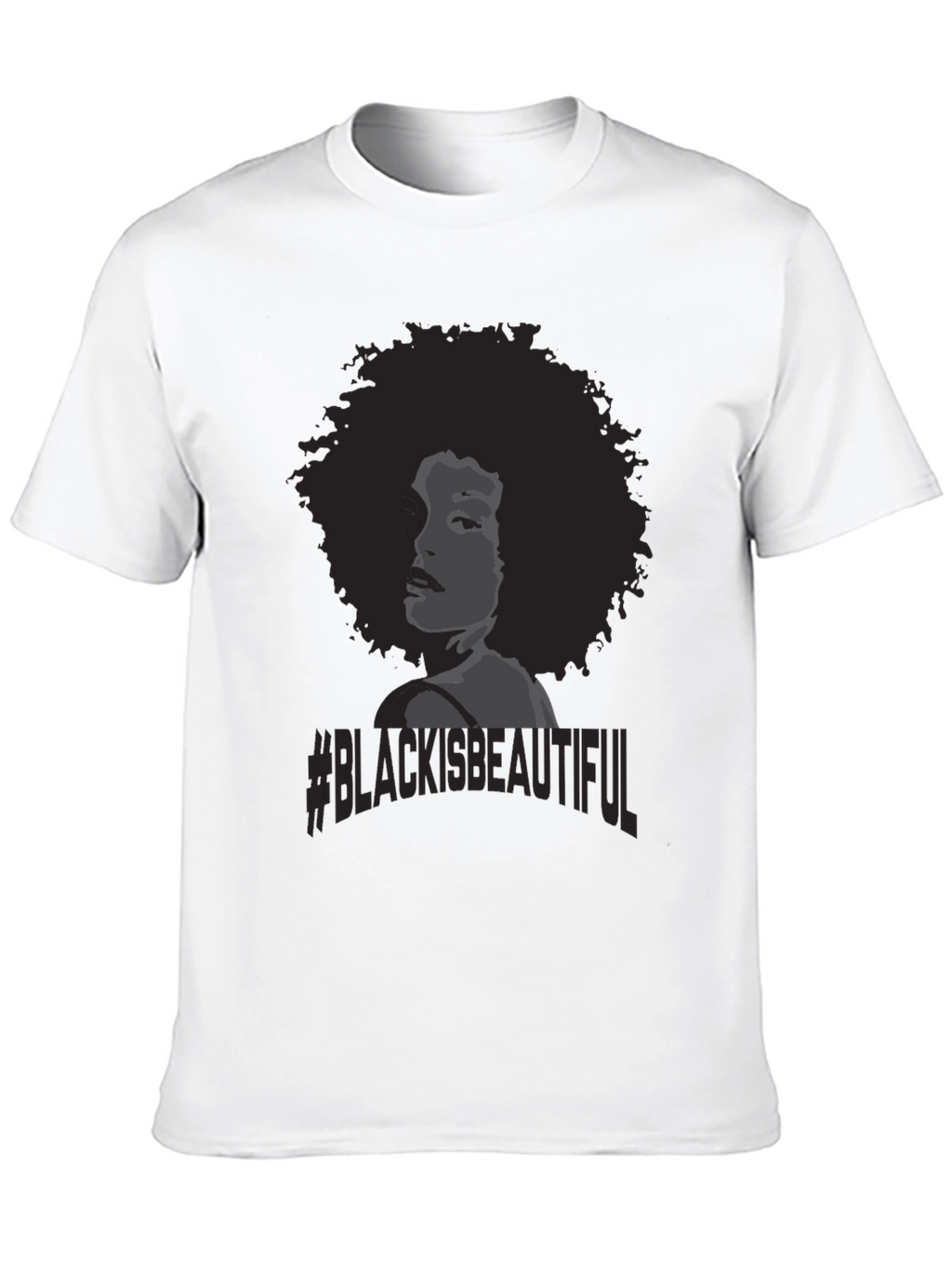 Black Is Beautiful T-Shirt Afro Woman