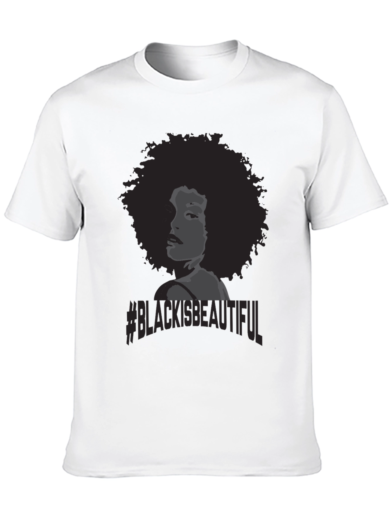 Black Is Beautiful T-Shirt Afro Woman