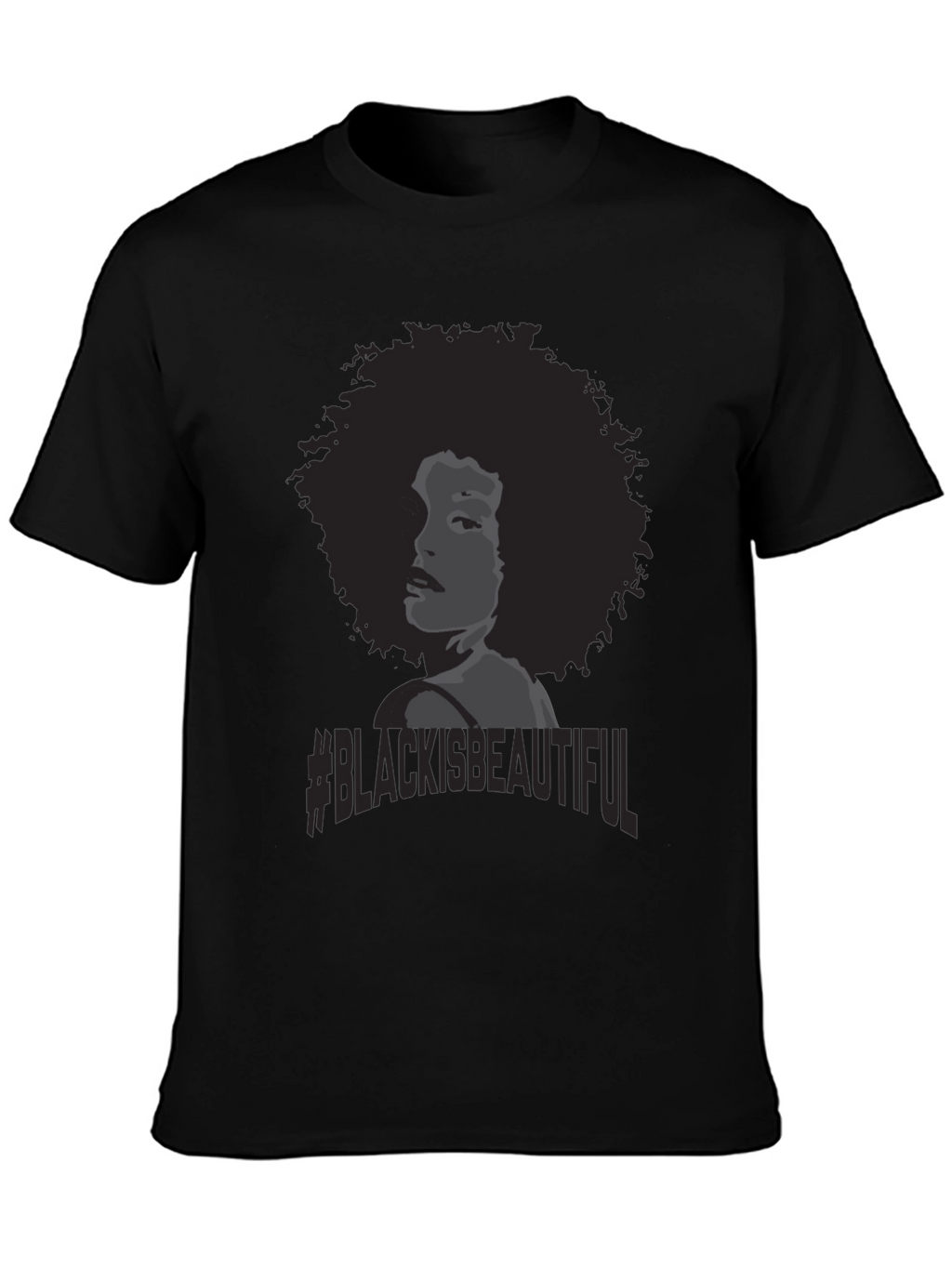 Black Is Beautiful T-Shirt Afro Woman