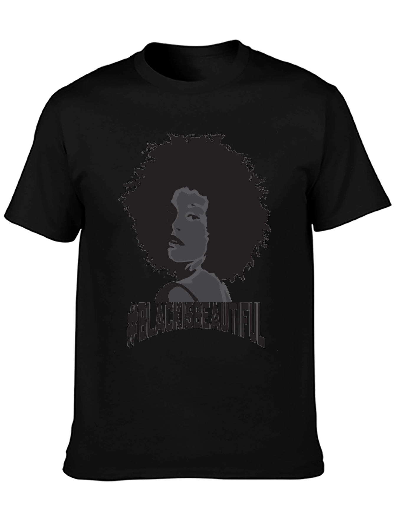 Black Is Beautiful T-Shirt Afro Woman