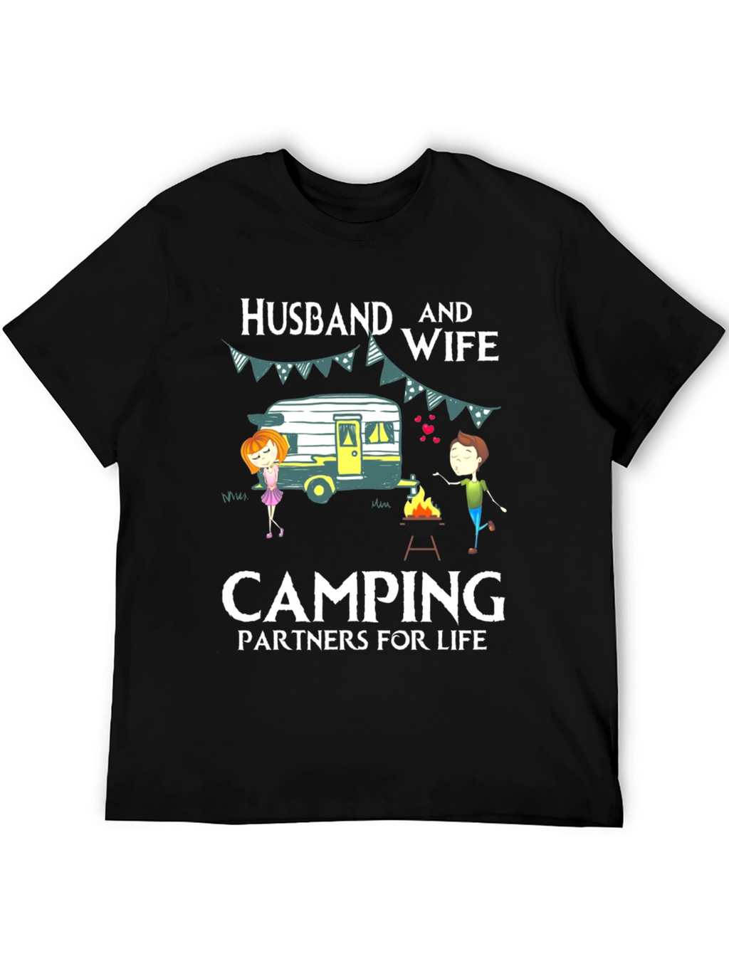 Husband & Wife Camping Partners T-Shirt