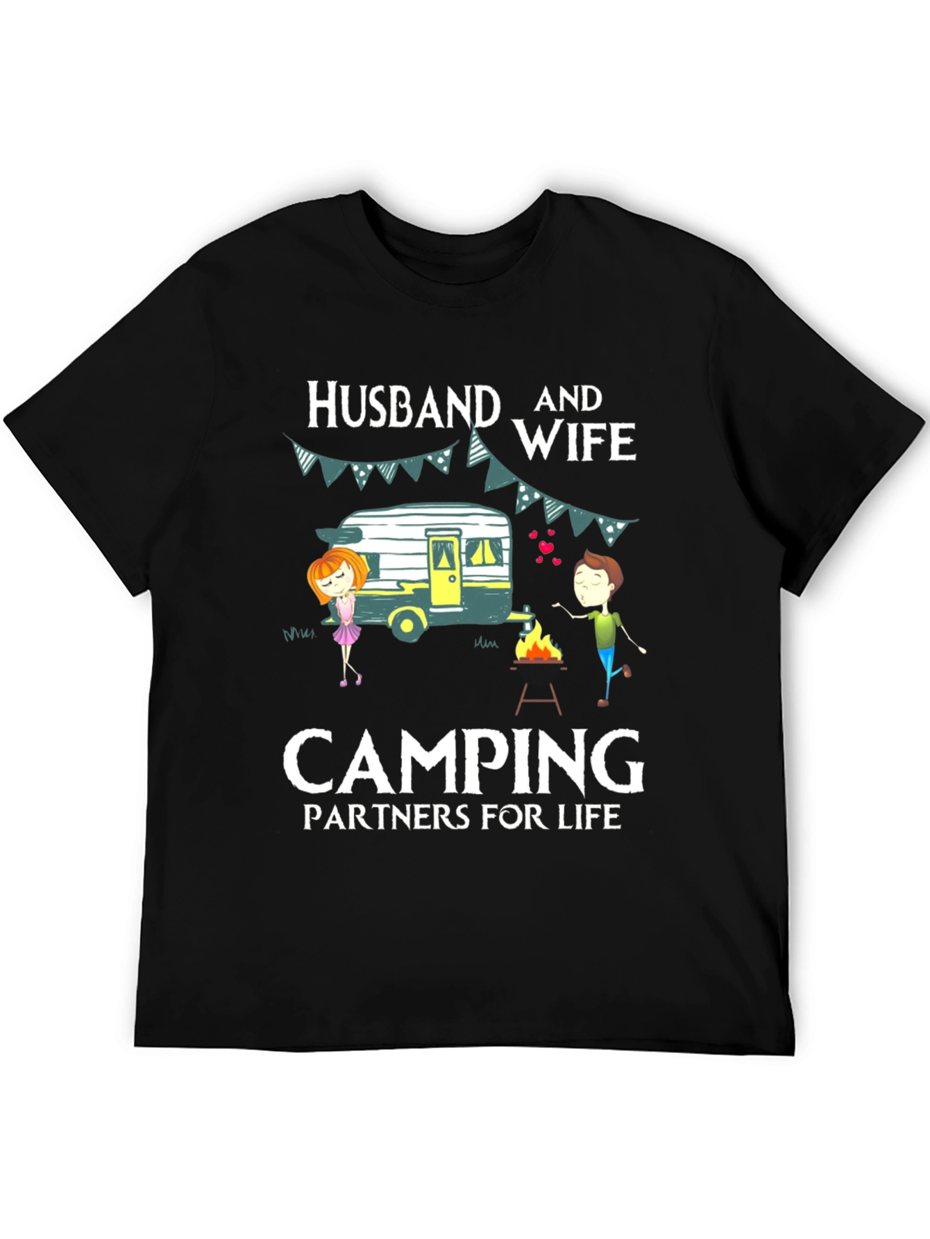 Husband & Wife Camping Partners T-Shirt