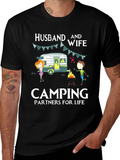 Husband & Wife Camping Partners T-Shirt