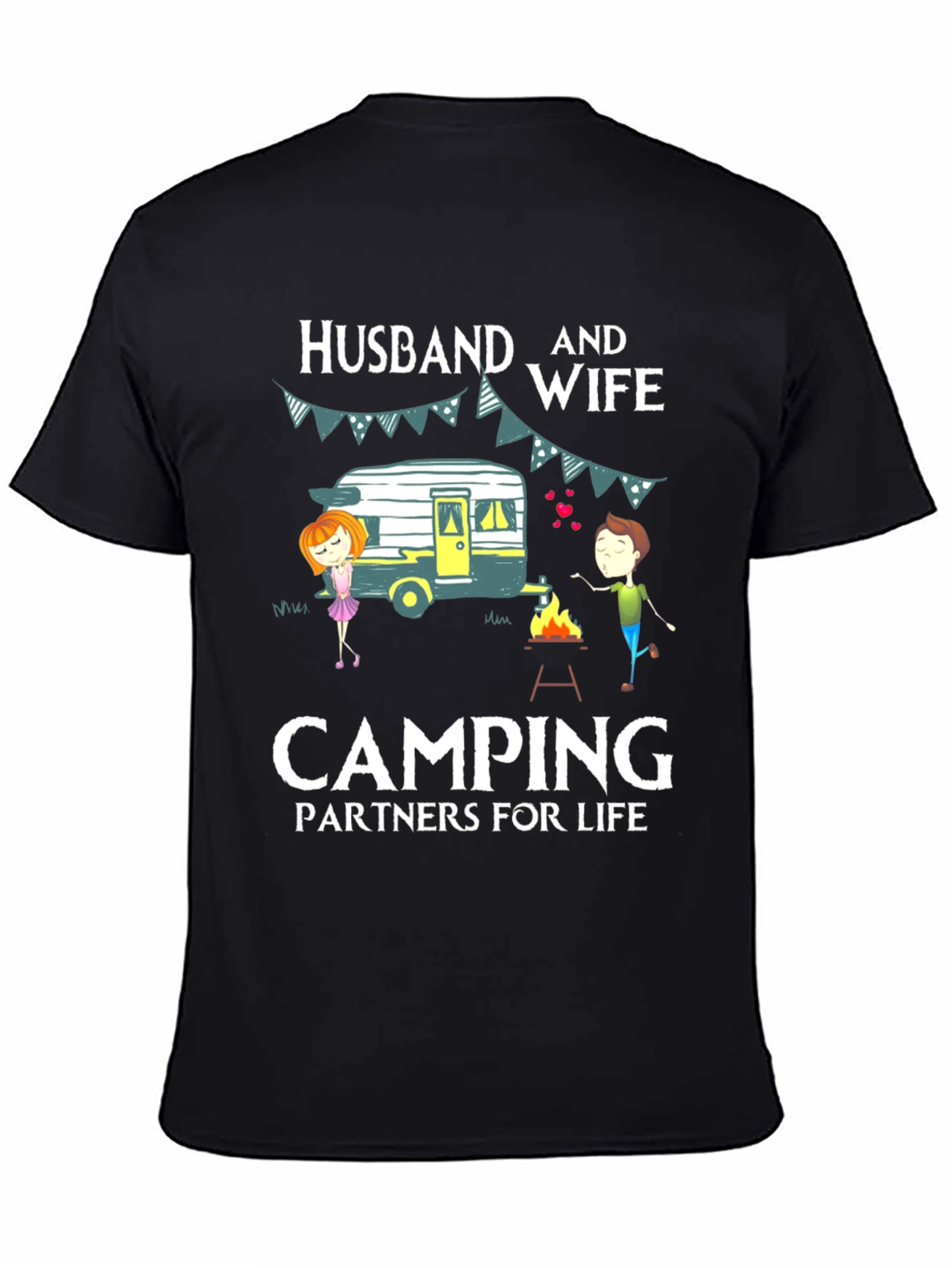 Husband & Wife Camping Partners T-Shirt