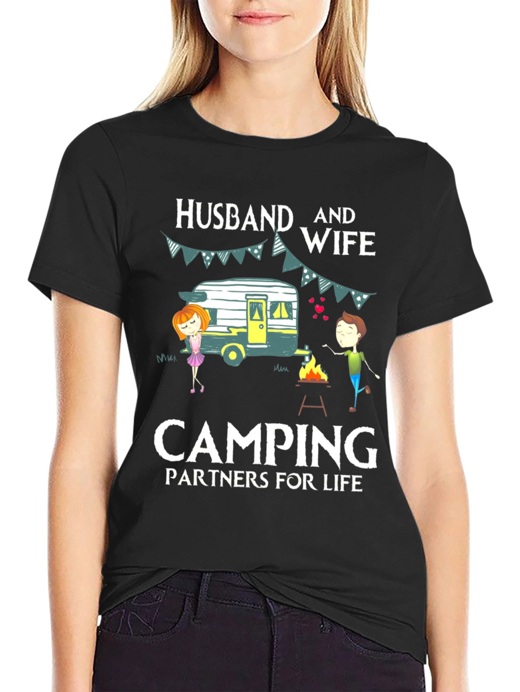 Husband & Wife Camping Partners T-Shirt