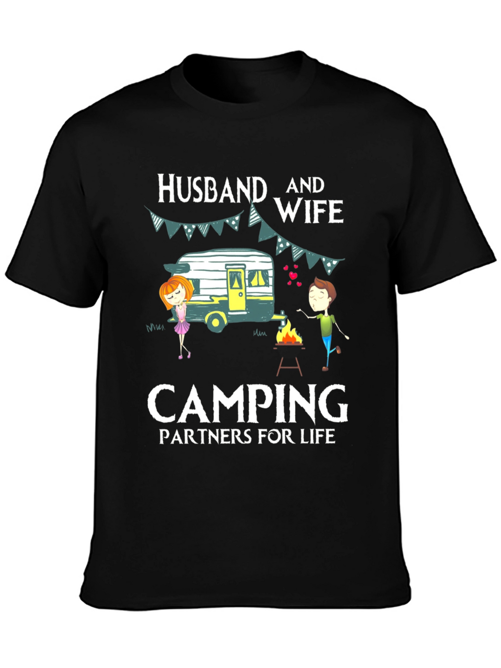 Husband & Wife Camping Partners T-Shirt