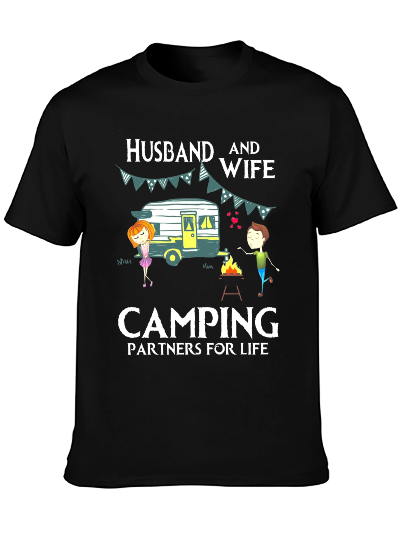 Husband & Wife Camping Partners T-Shirt