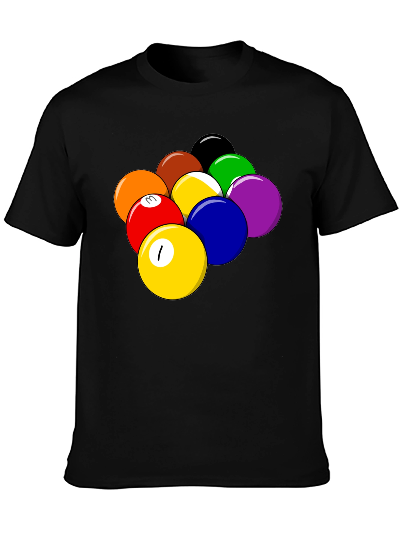 Pool Balls Graphic T-Shirt