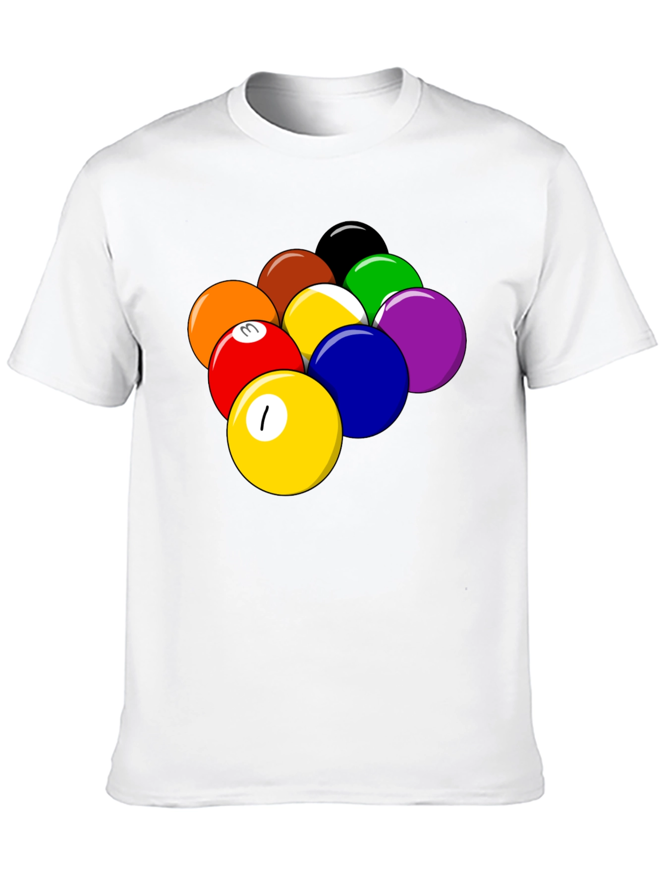 Pool Balls Graphic T-Shirt