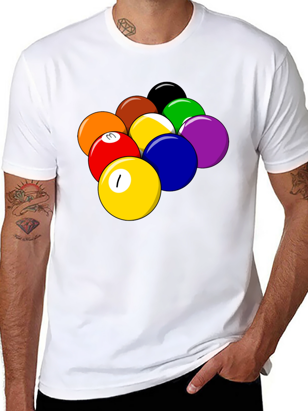 Pool Balls Graphic T-Shirt