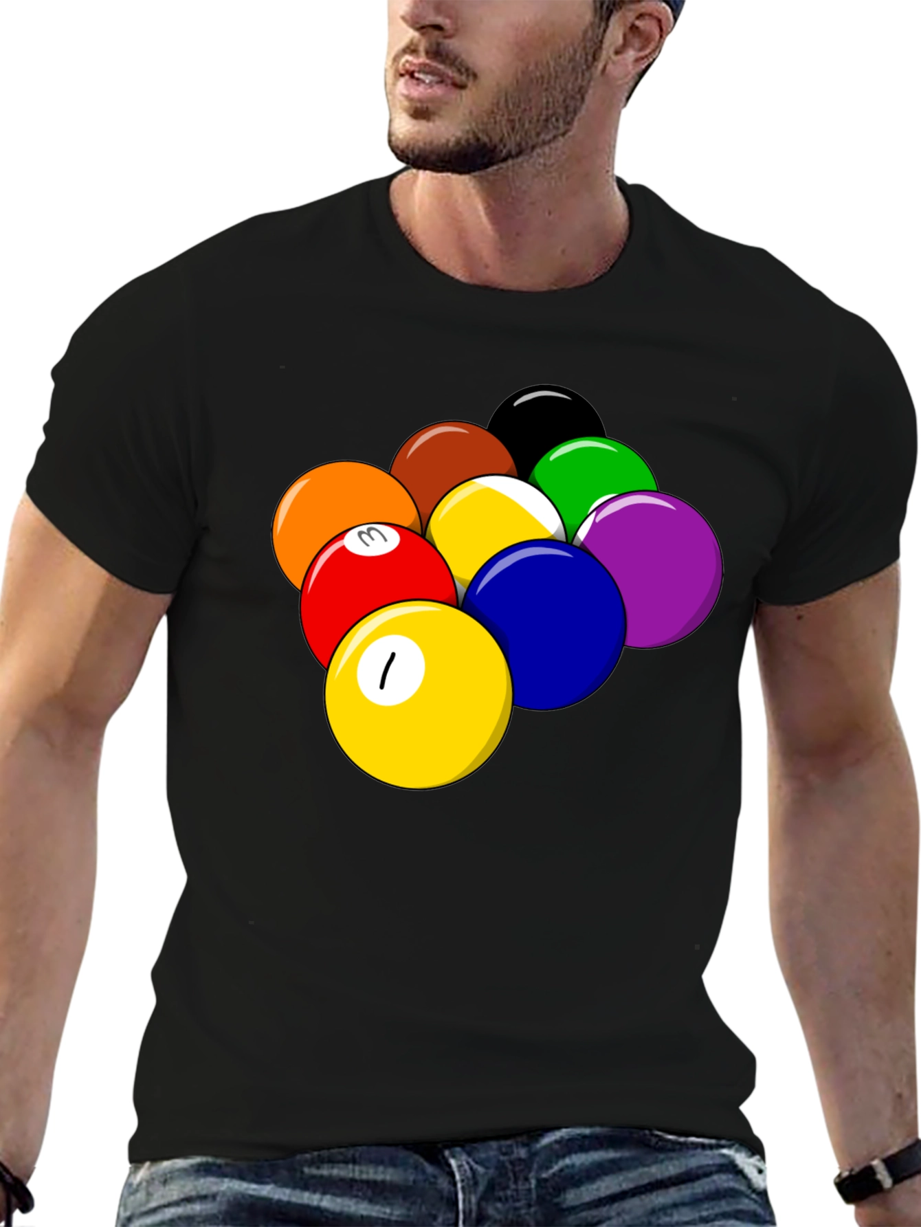 Pool Balls Graphic T-Shirt