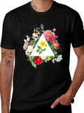 Floral Triangle Graphic T-Shirt