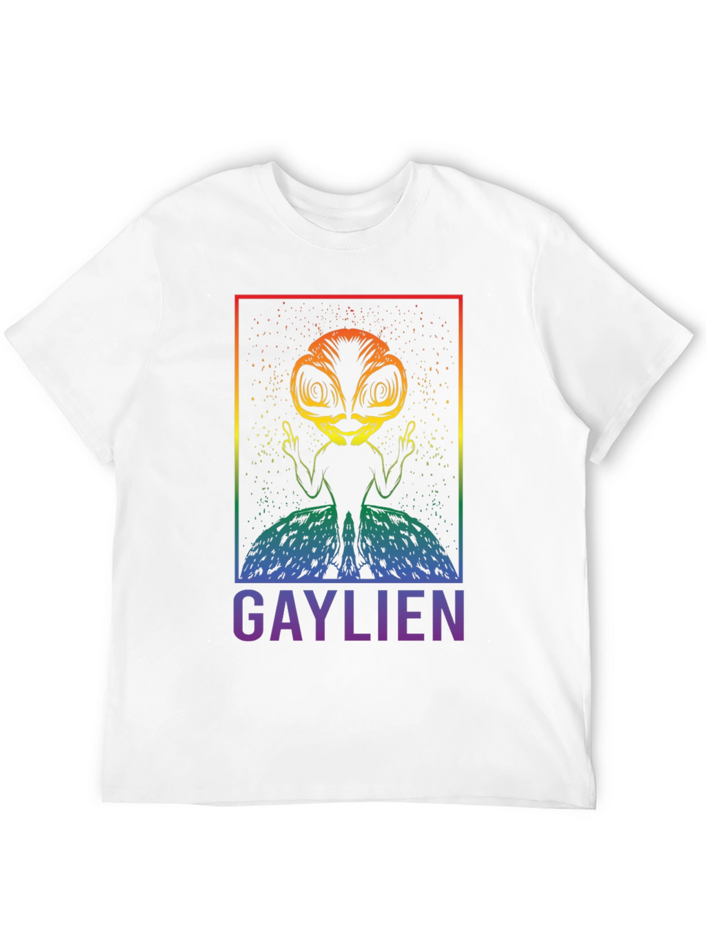 Gaylien Graphic T-Shirt - Pride Alien Tee