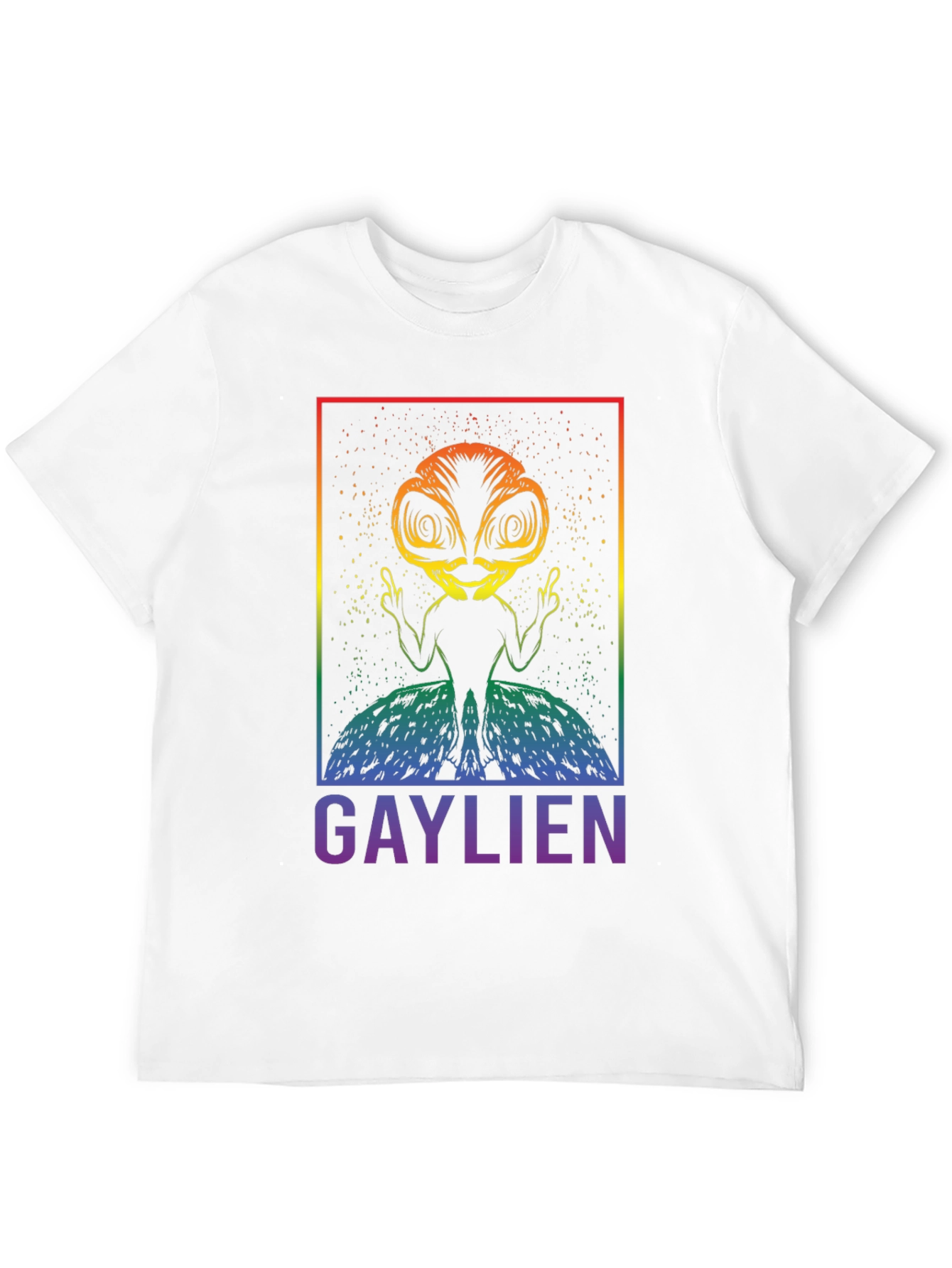 Gaylien Graphic T-Shirt - Pride Alien Tee