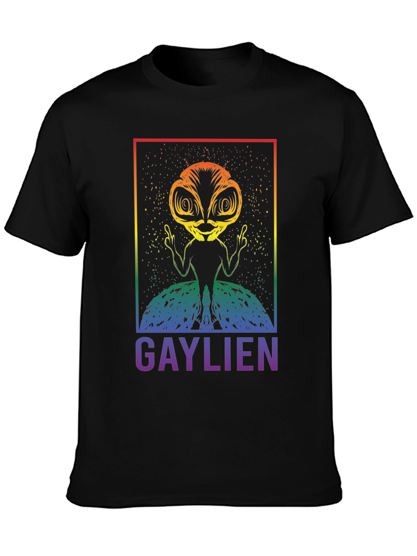 Gaylien Graphic T-Shirt - Pride Alien Tee