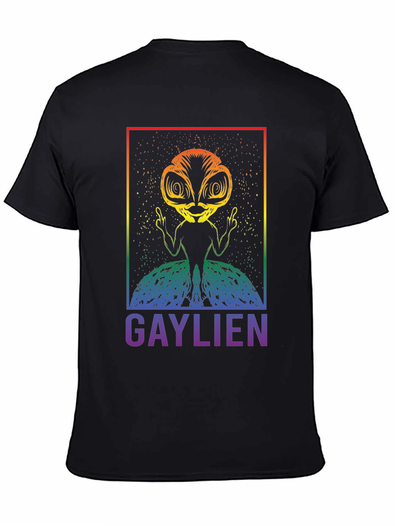 Gaylien Graphic T-Shirt - Pride Alien Tee