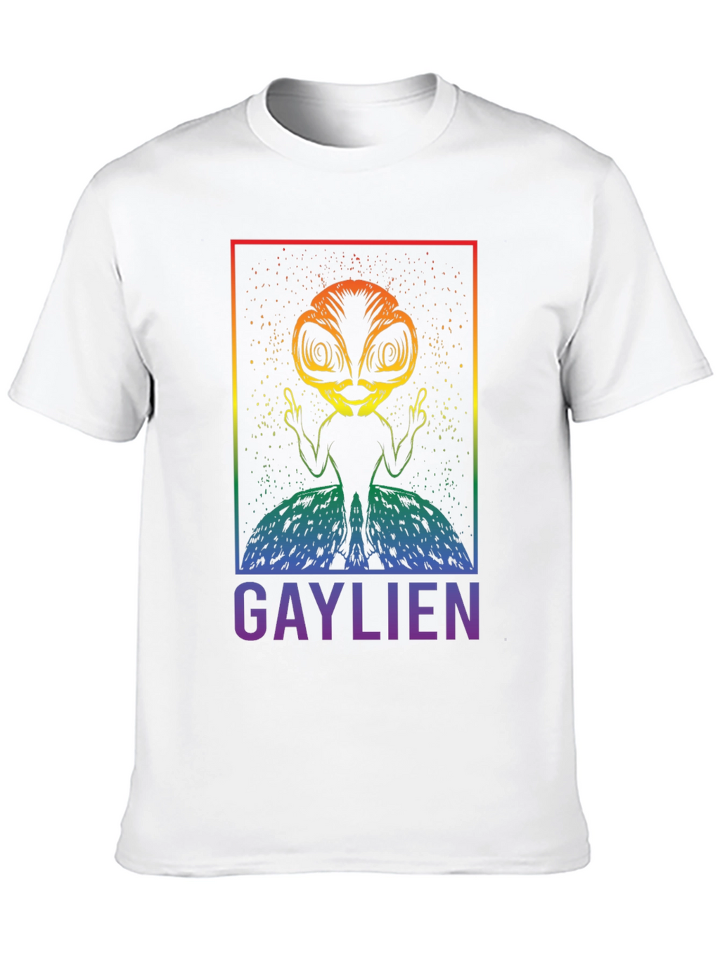 Gaylien Graphic T-Shirt - Pride Alien Tee