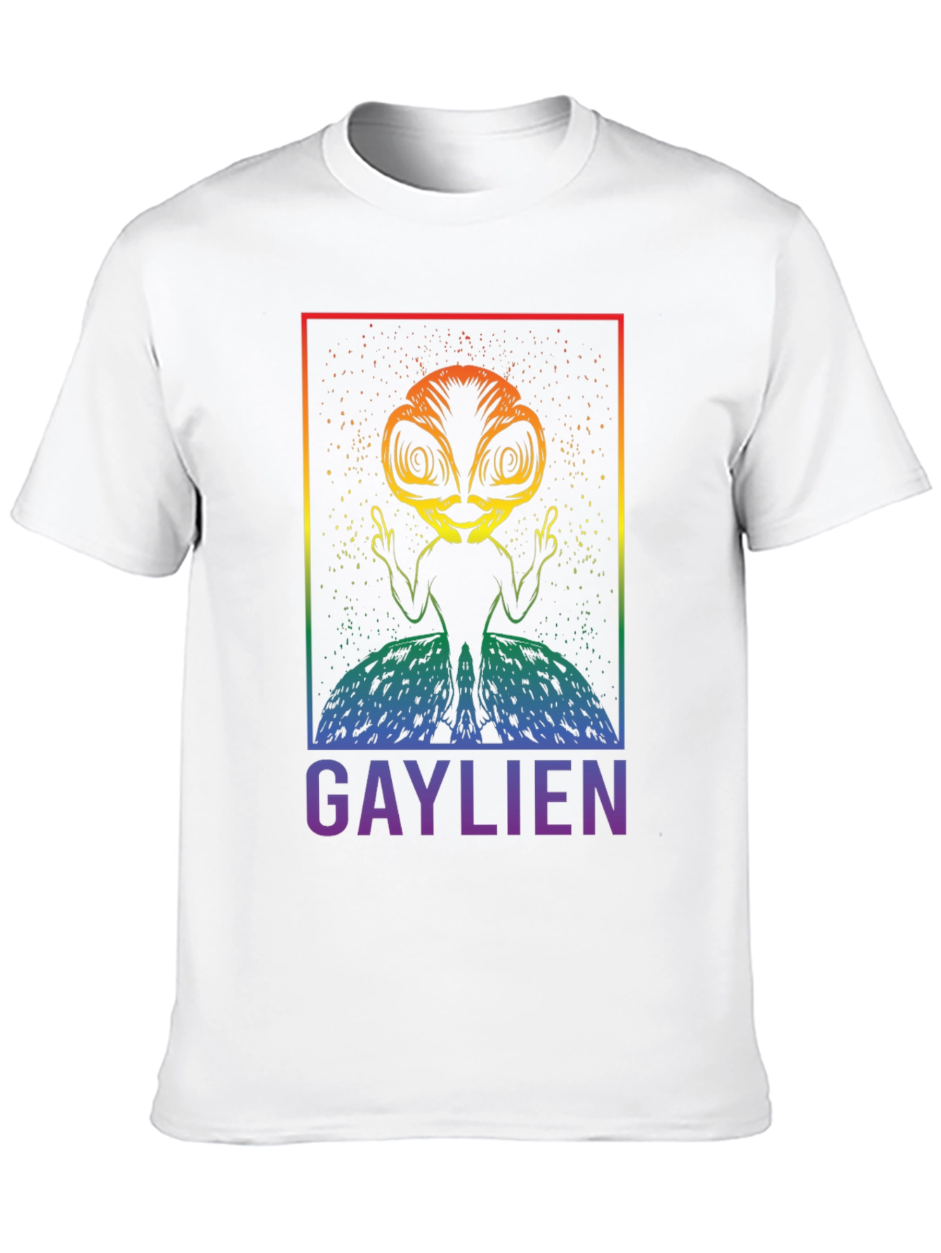 Gaylien Graphic T-Shirt - Pride Alien Tee