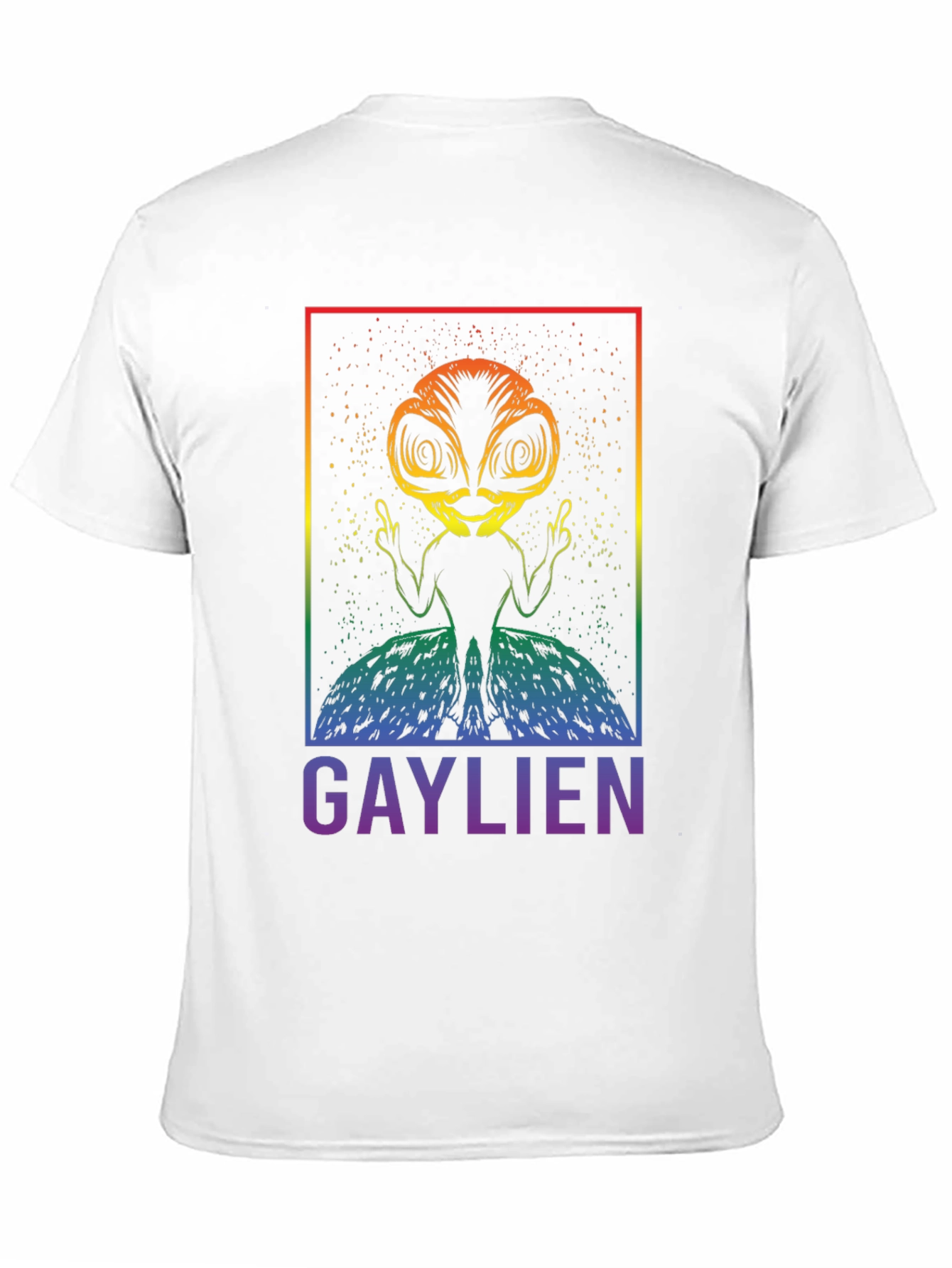 Gaylien Graphic T-Shirt - Pride Alien Tee