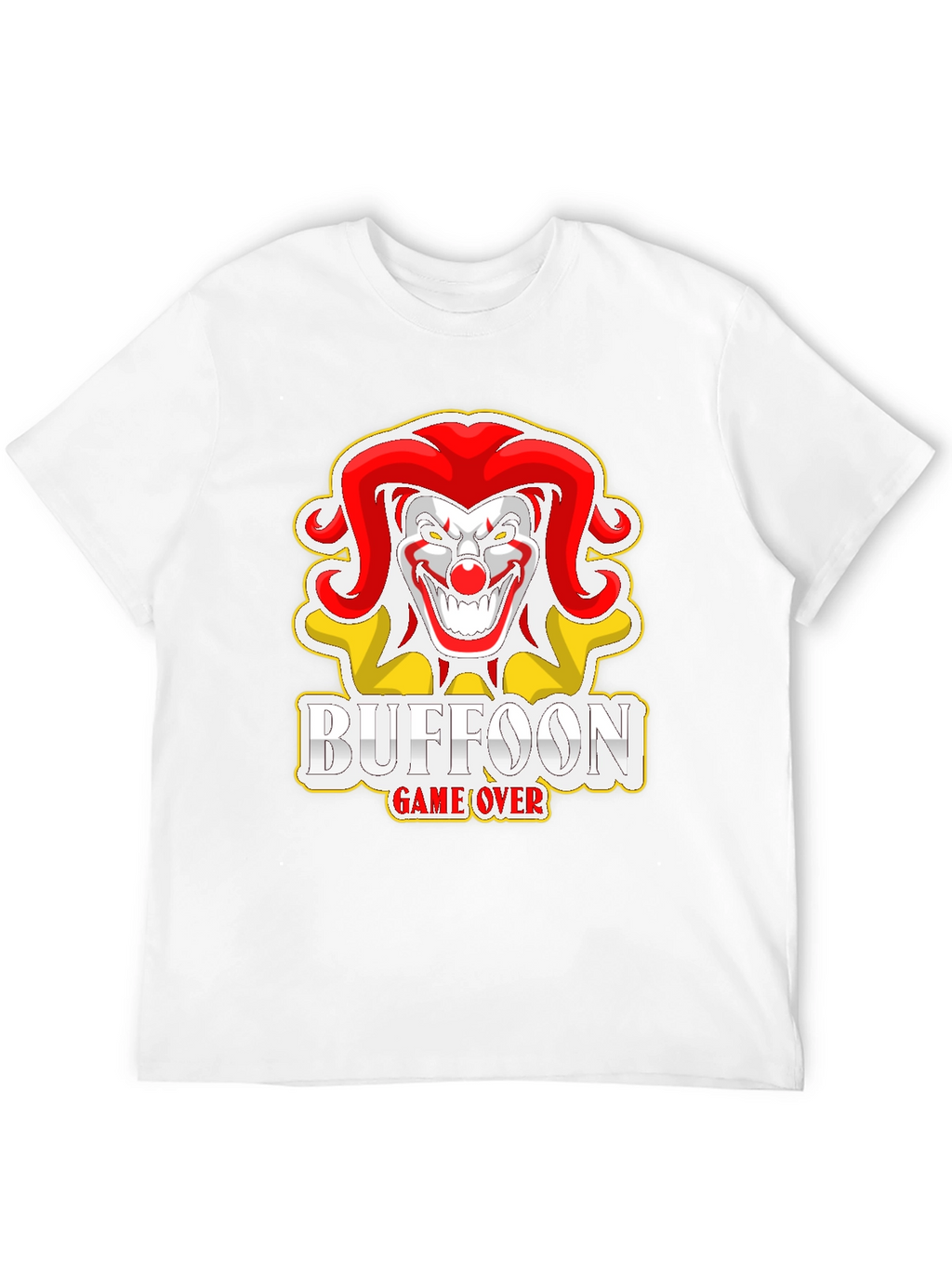 Buffoon Game Over Graphic Tee - Black Cotton