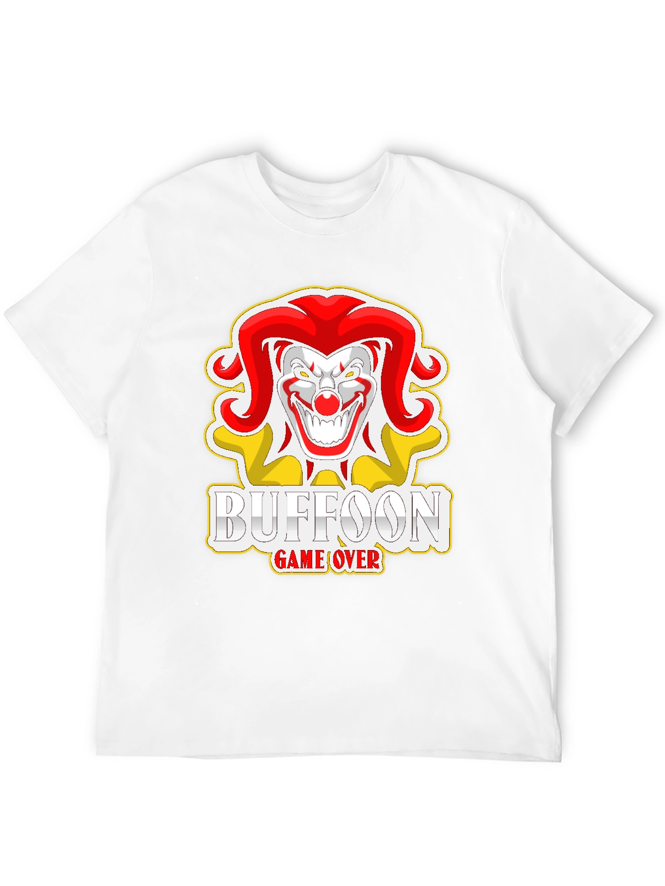 Buffoon Game Over Graphic Tee - Black Cotton