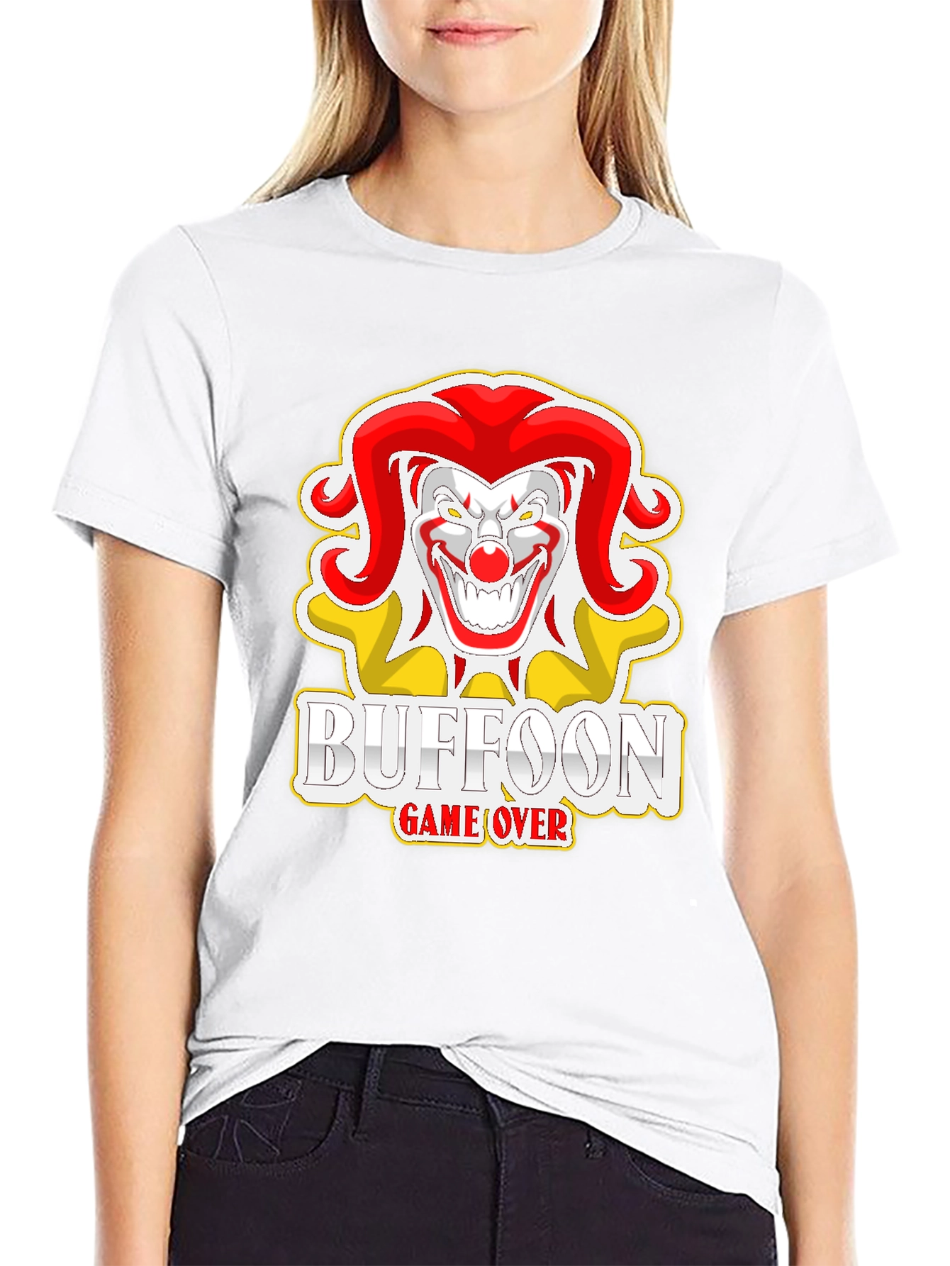 Buffoon Game Over Graphic Tee - Black Cotton