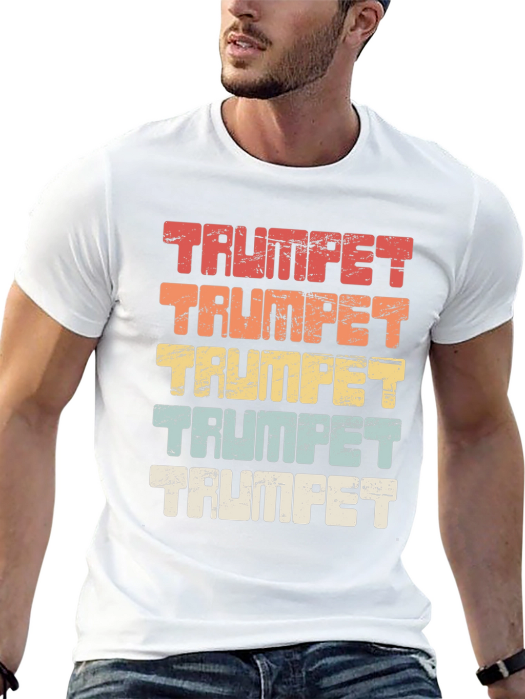 Retro Trumpet T-Shirt - Music Lover Tee