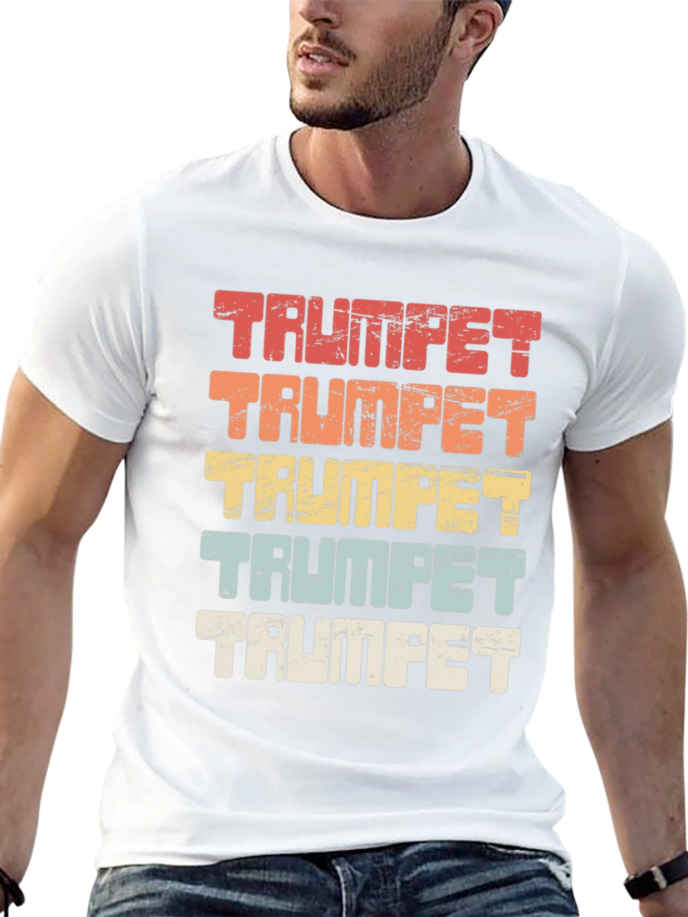 Retro Trumpet T-Shirt - Music Lover Tee