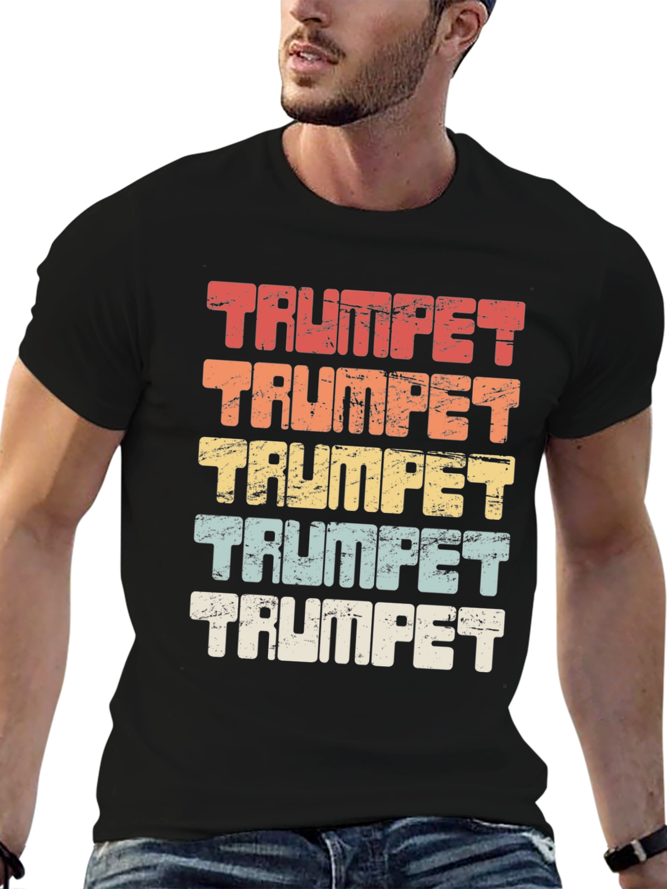 Retro Trumpet T-Shirt - Music Lover Tee