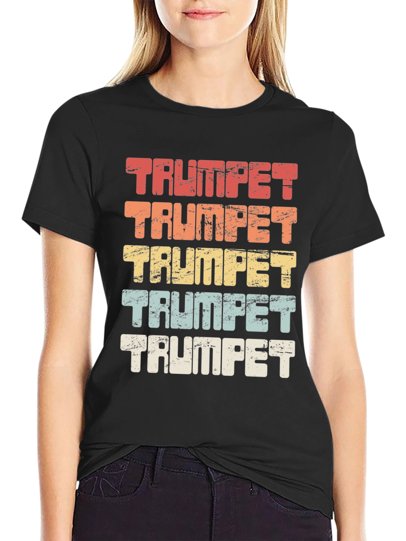 Retro Trumpet T-Shirt - Music Lover Tee
