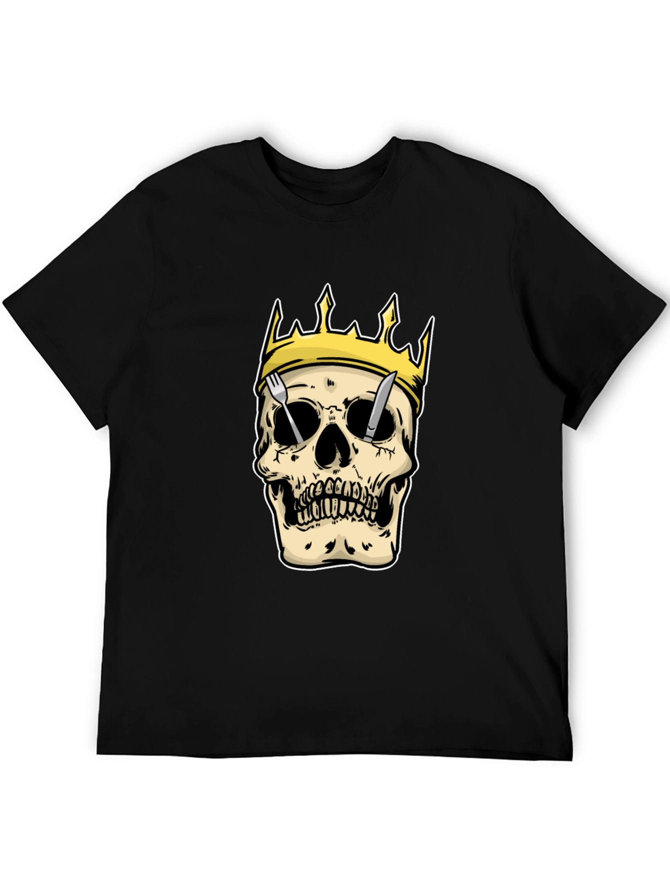 Skull King T-Shirt: Edgy Graphic Tee for Men