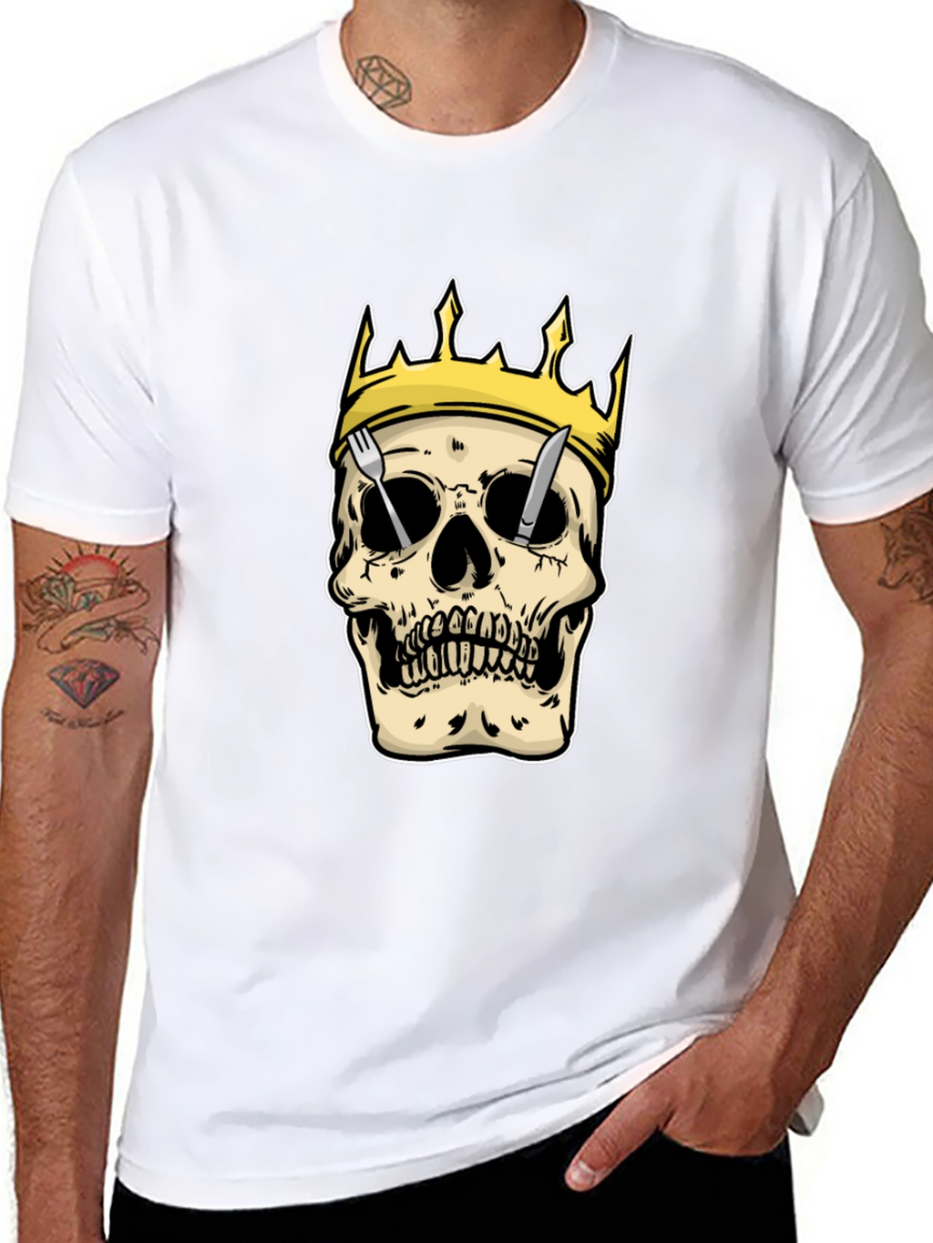 Skull King T-Shirt: Edgy Graphic Tee for Men