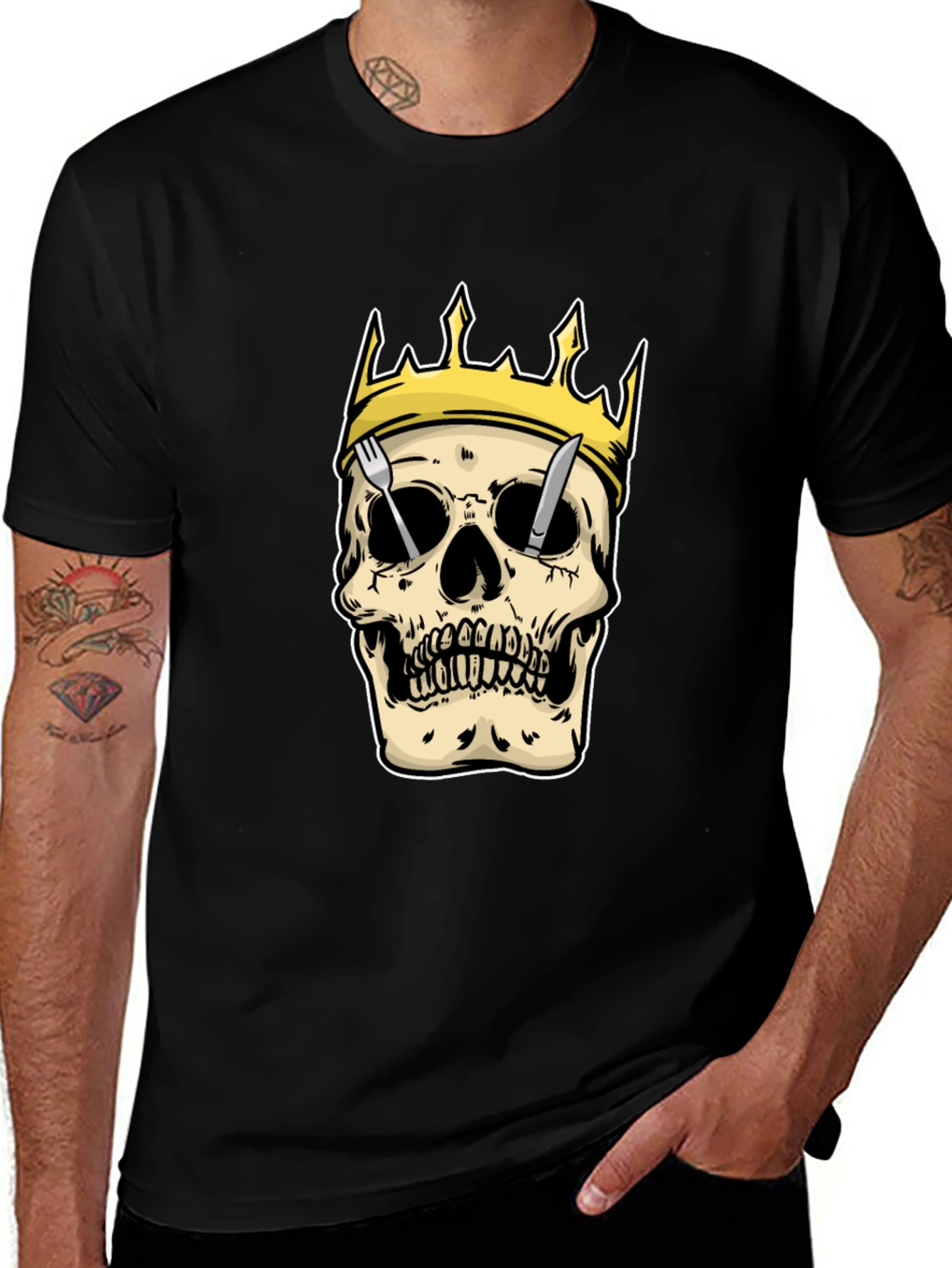 Skull King T-Shirt: Edgy Graphic Tee for Men