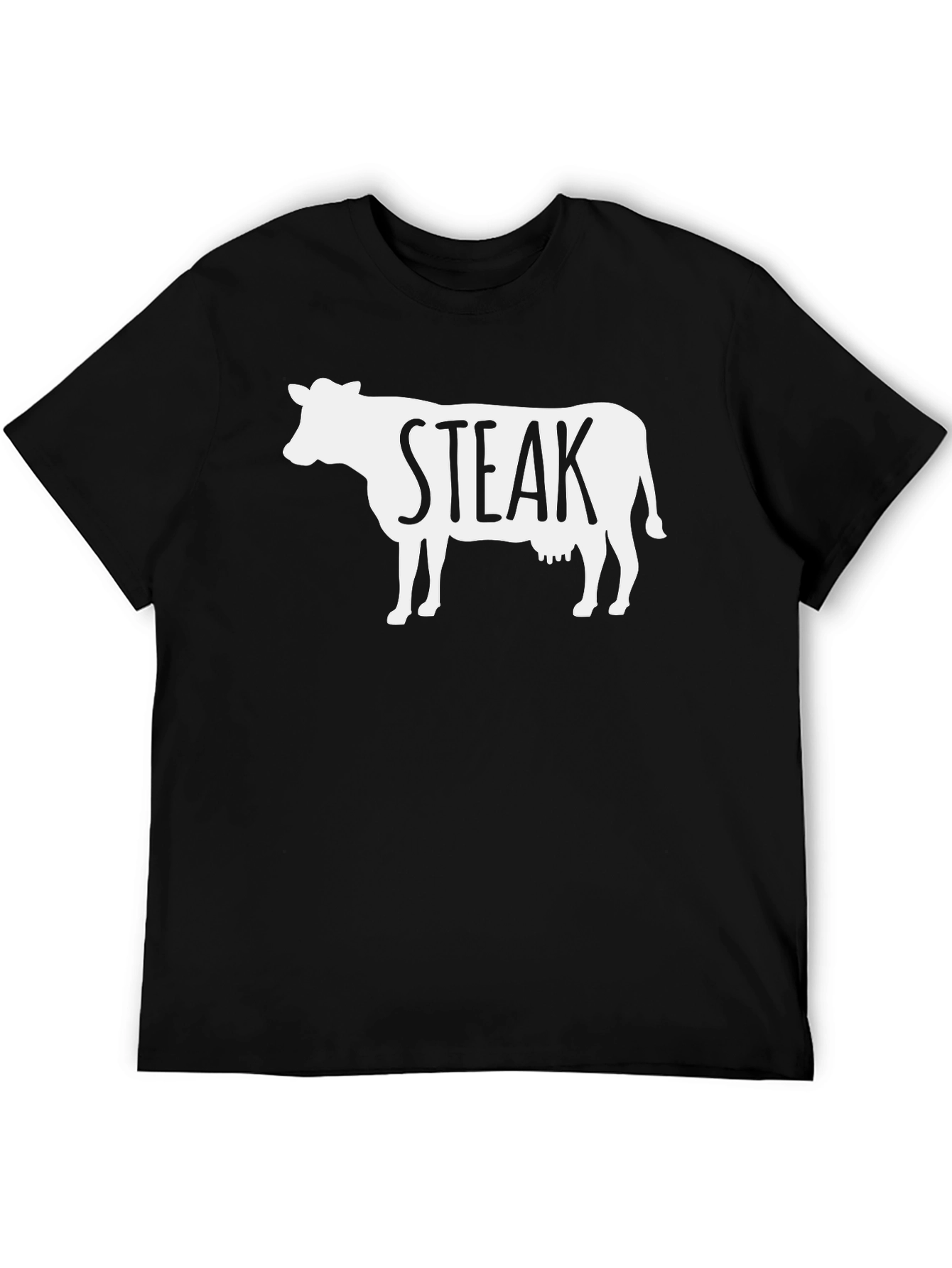 Steak Cow Graphic T-Shirt - Funny Meat Lover Tee