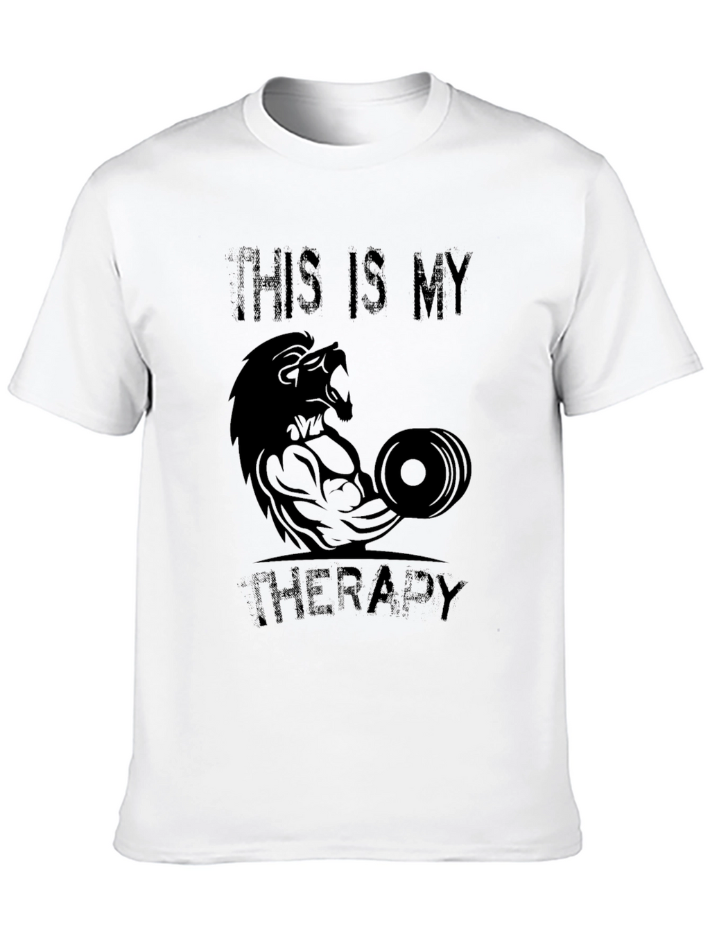 Lion Gym Therapy Black T-Shirt