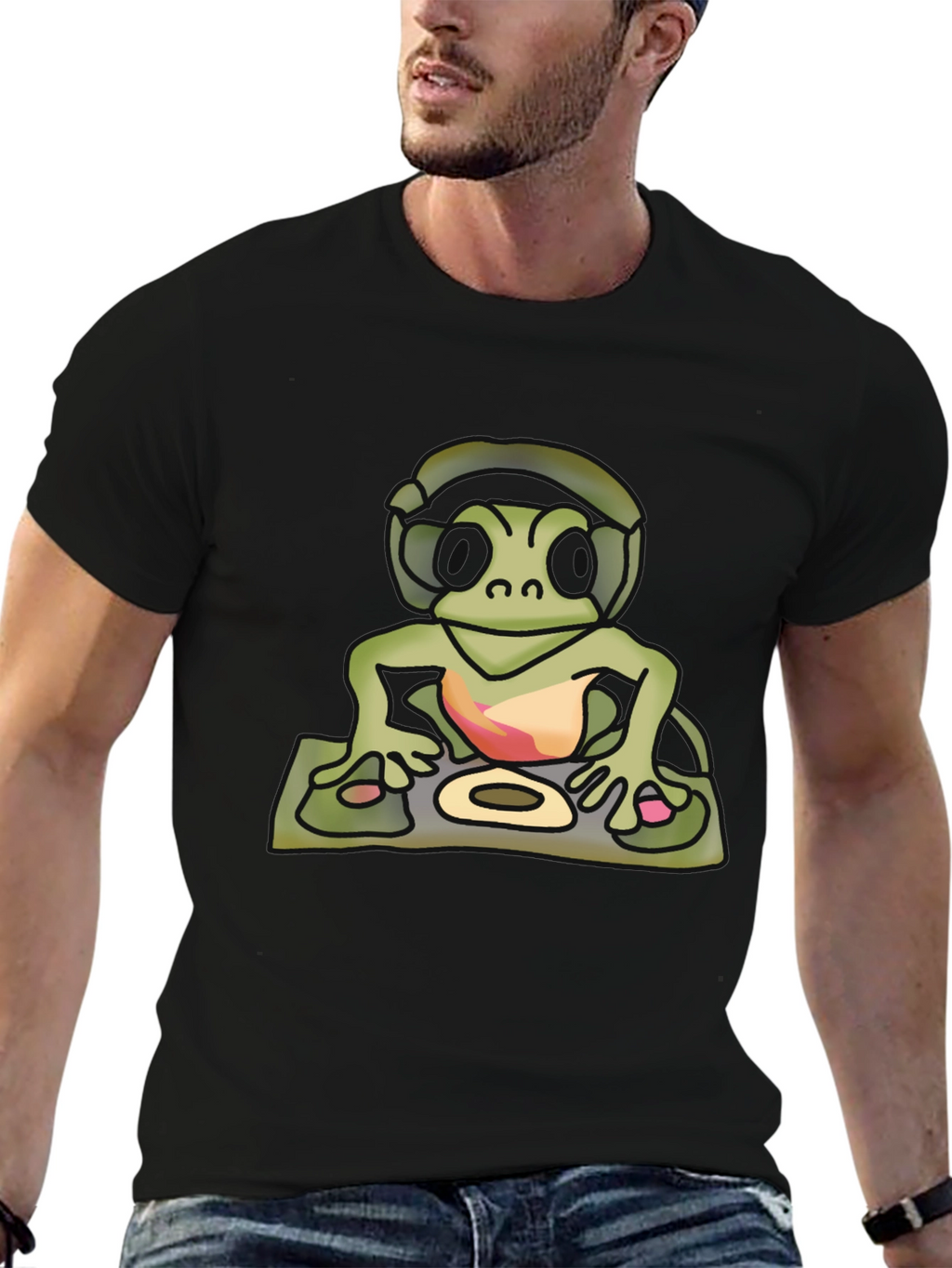 DJ Turtle Graphic T-Shirt