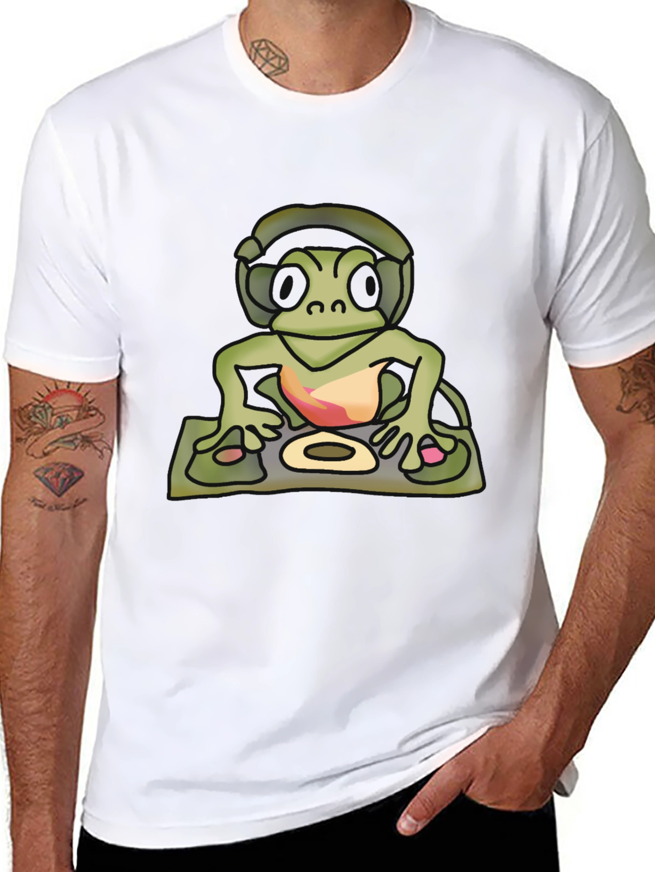 DJ Turtle Graphic T-Shirt