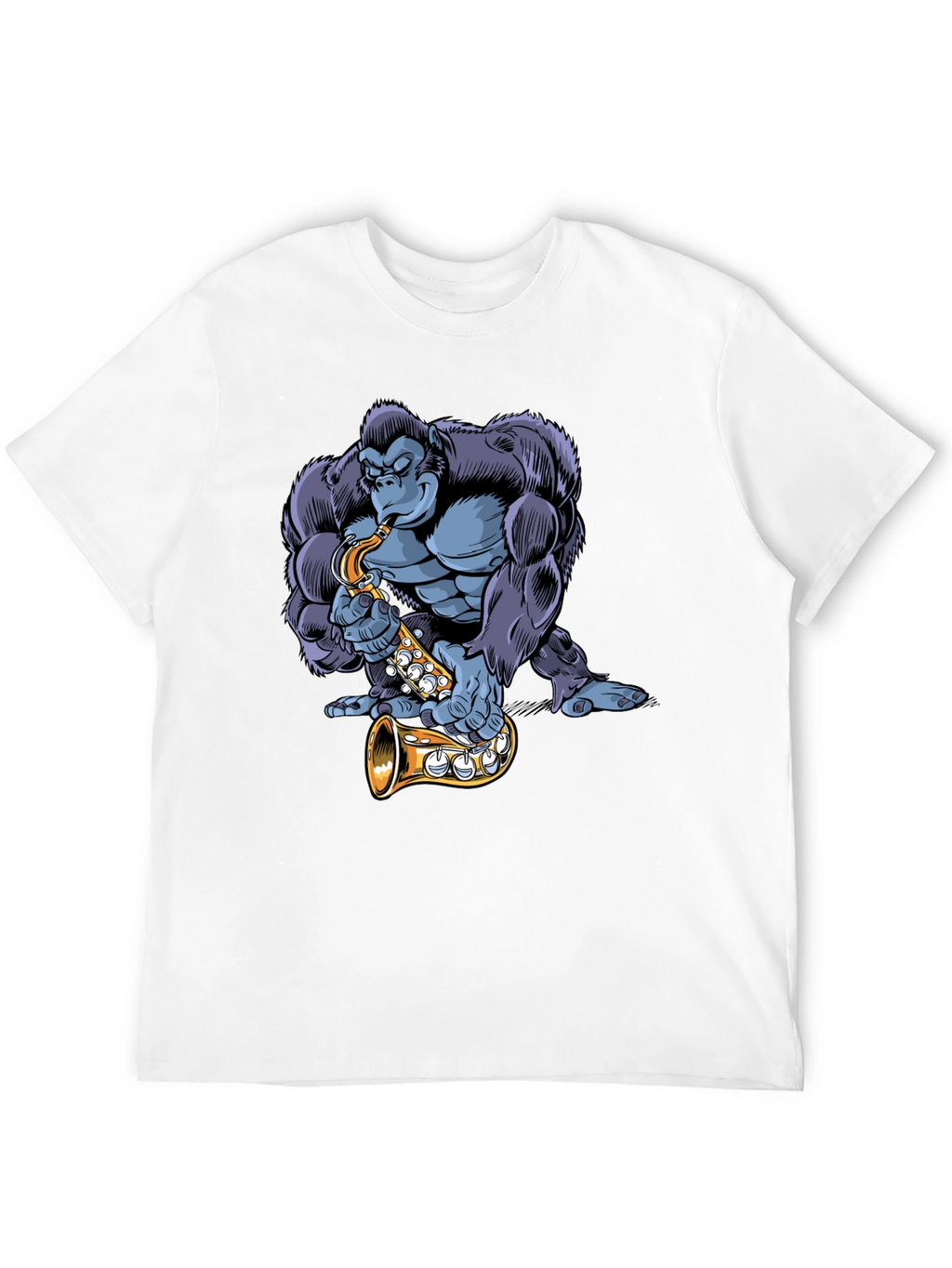 Gorilla Sax Player Graphic Tee