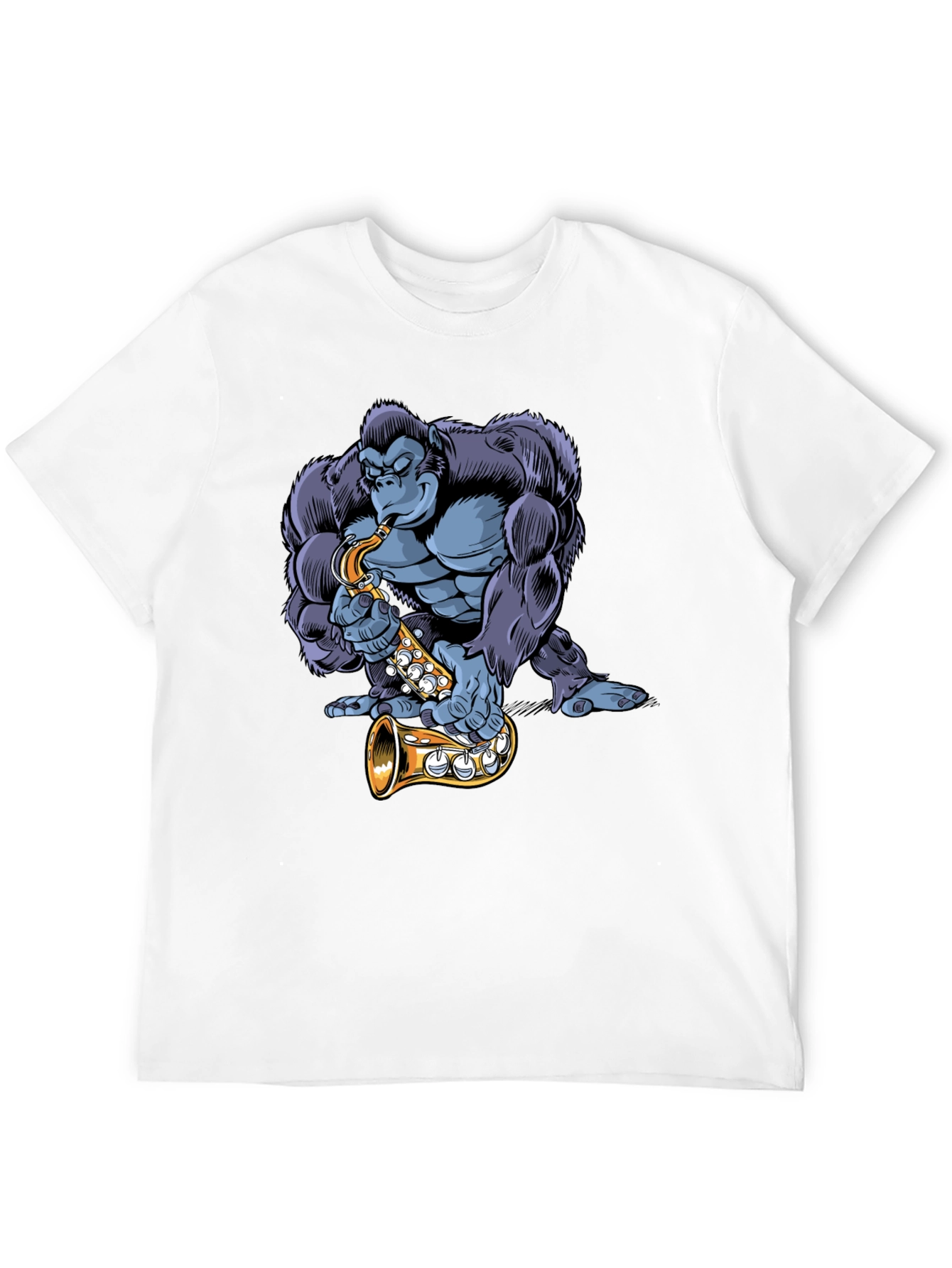 Gorilla Sax Player Graphic Tee