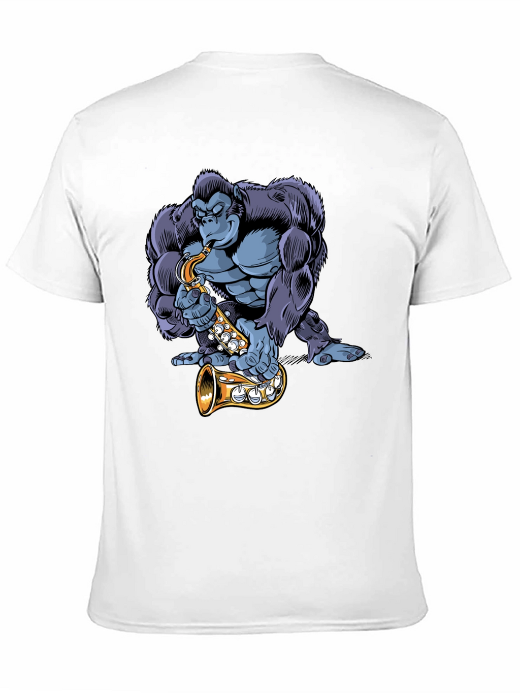 Gorilla Sax Player Graphic Tee